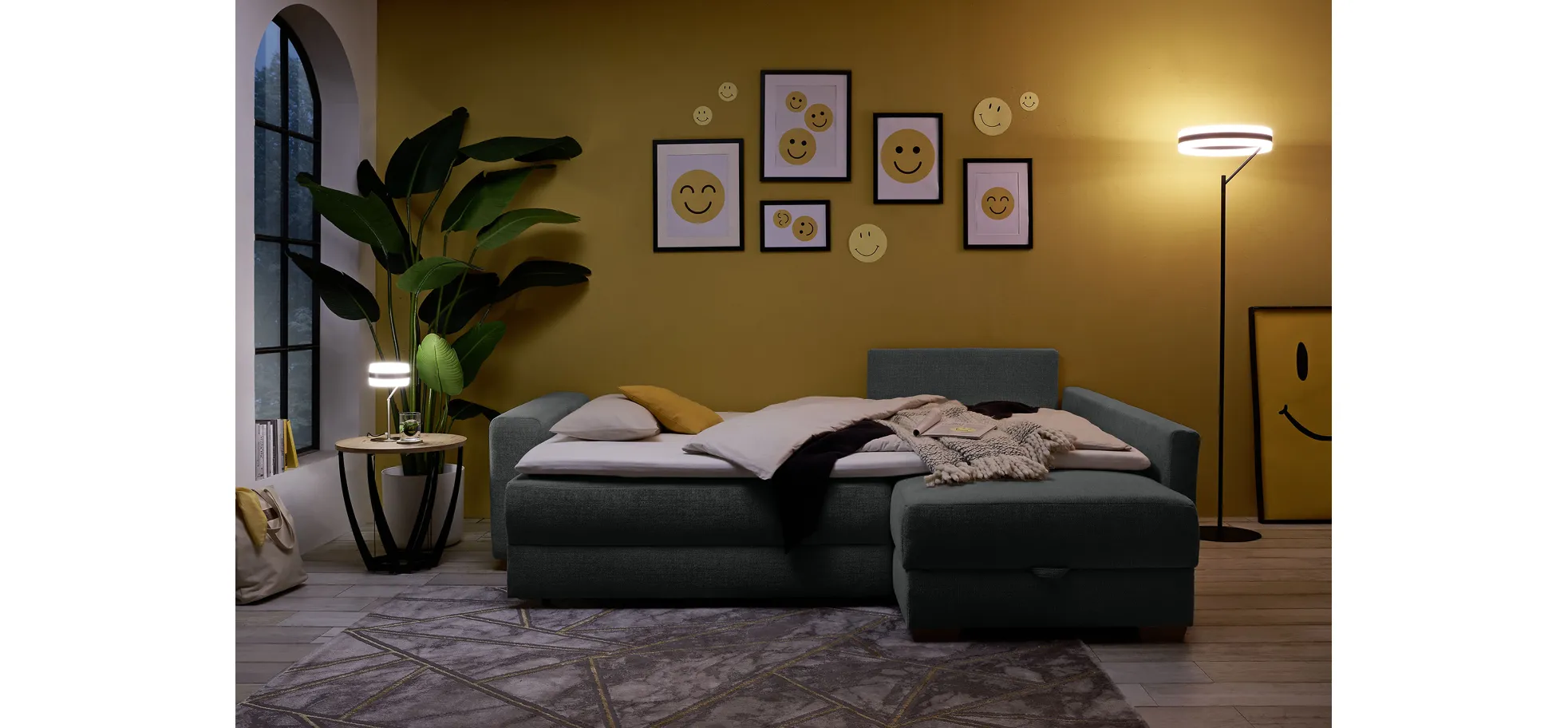 Ecksofa Jyte, Kaltschaumtopper - Jyte