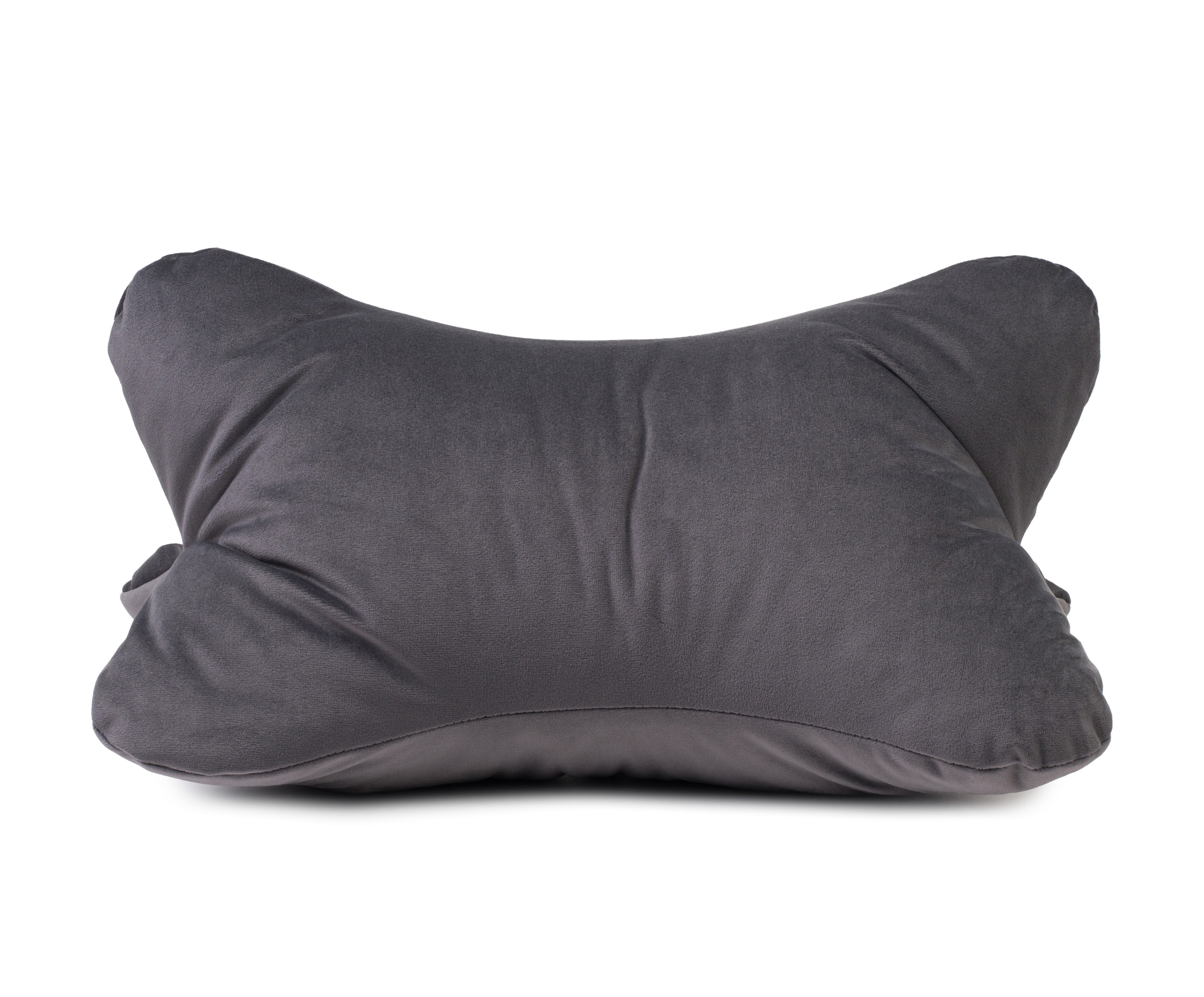 Lesekissen California, samtoptik - 40x25cm, 100% polyester, anthrazit