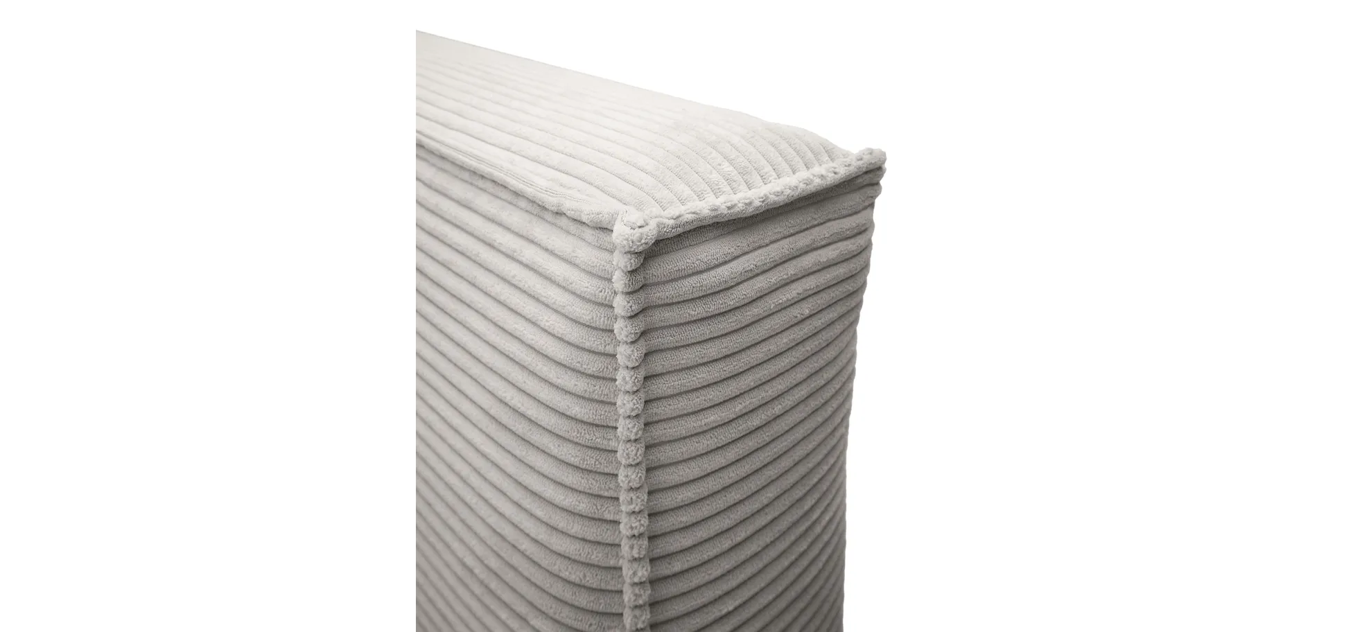 Polsterbett, Stoff dove, 180x200 cm - Edina