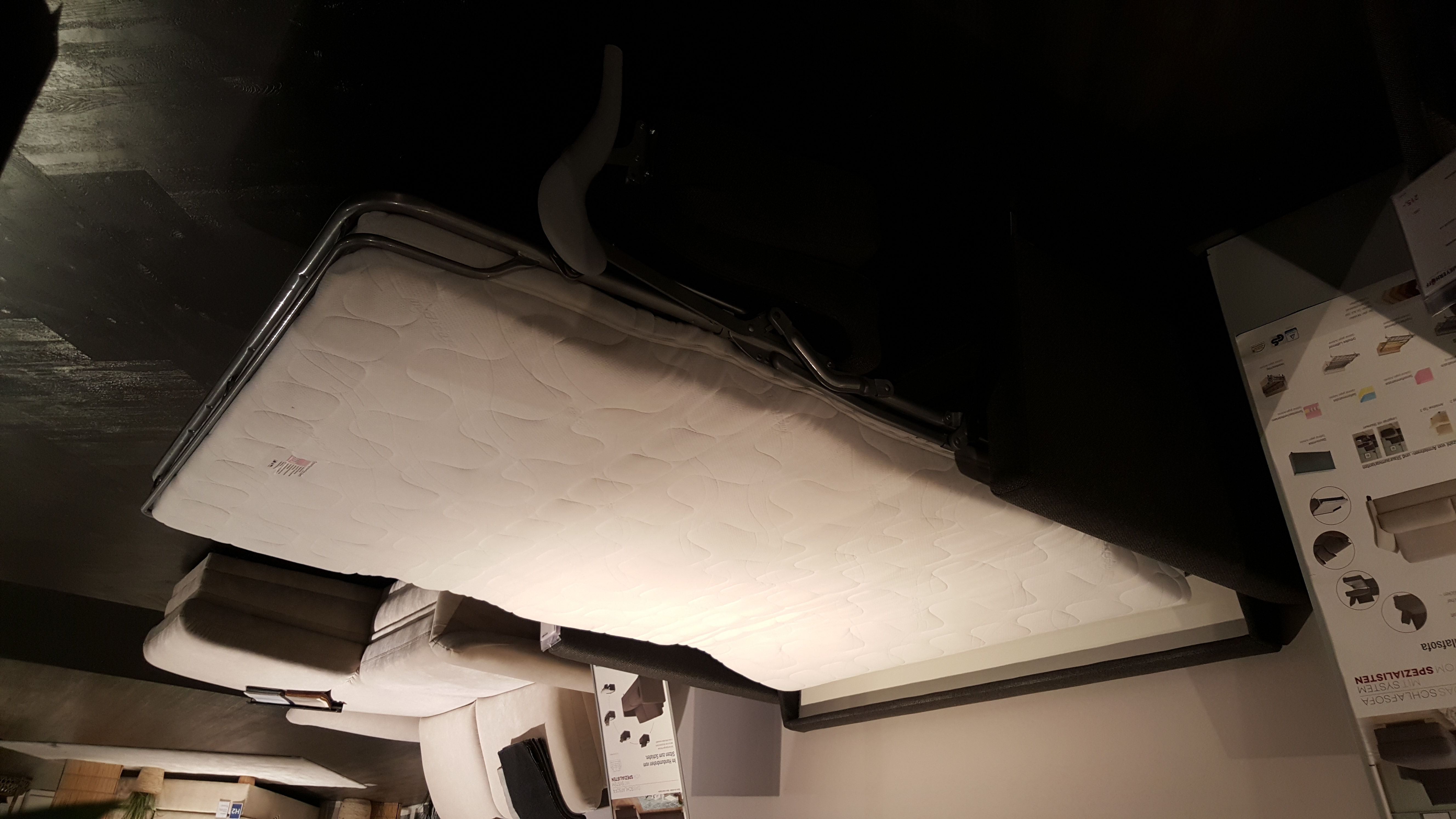 Schlafsofa, Stoff schwarz-anthrazit  - LS 841016