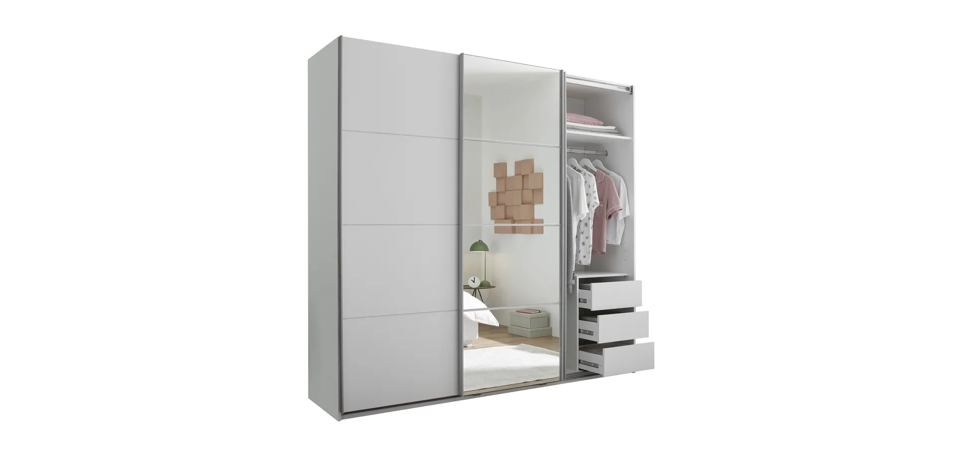 Schwebetürenschrank, weiß - MyStyle 3056 Schwebetürenschrank, weiß - MyStyle 3056