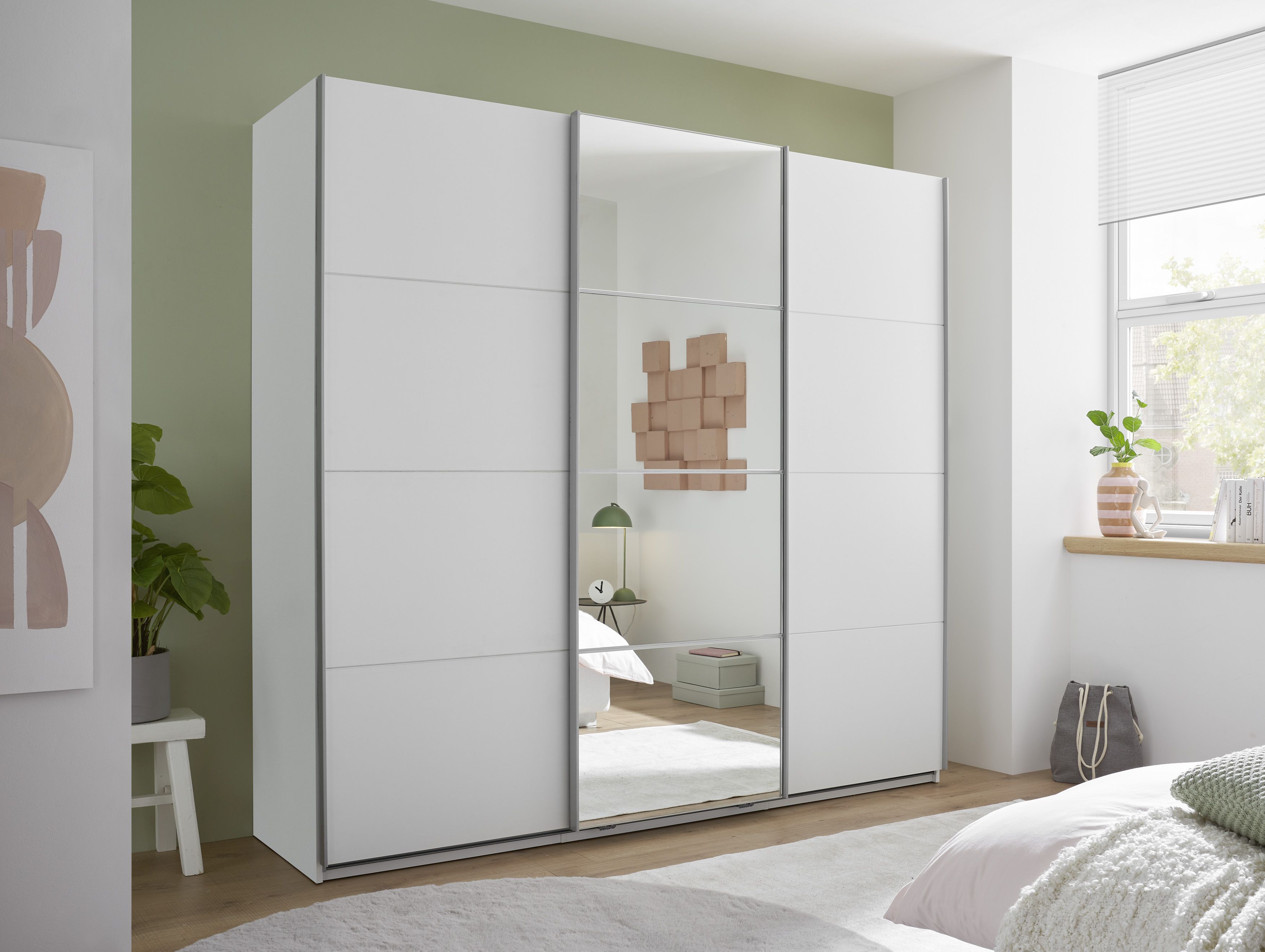 Schwebetürenschrank, weiß - MyStyle 3056