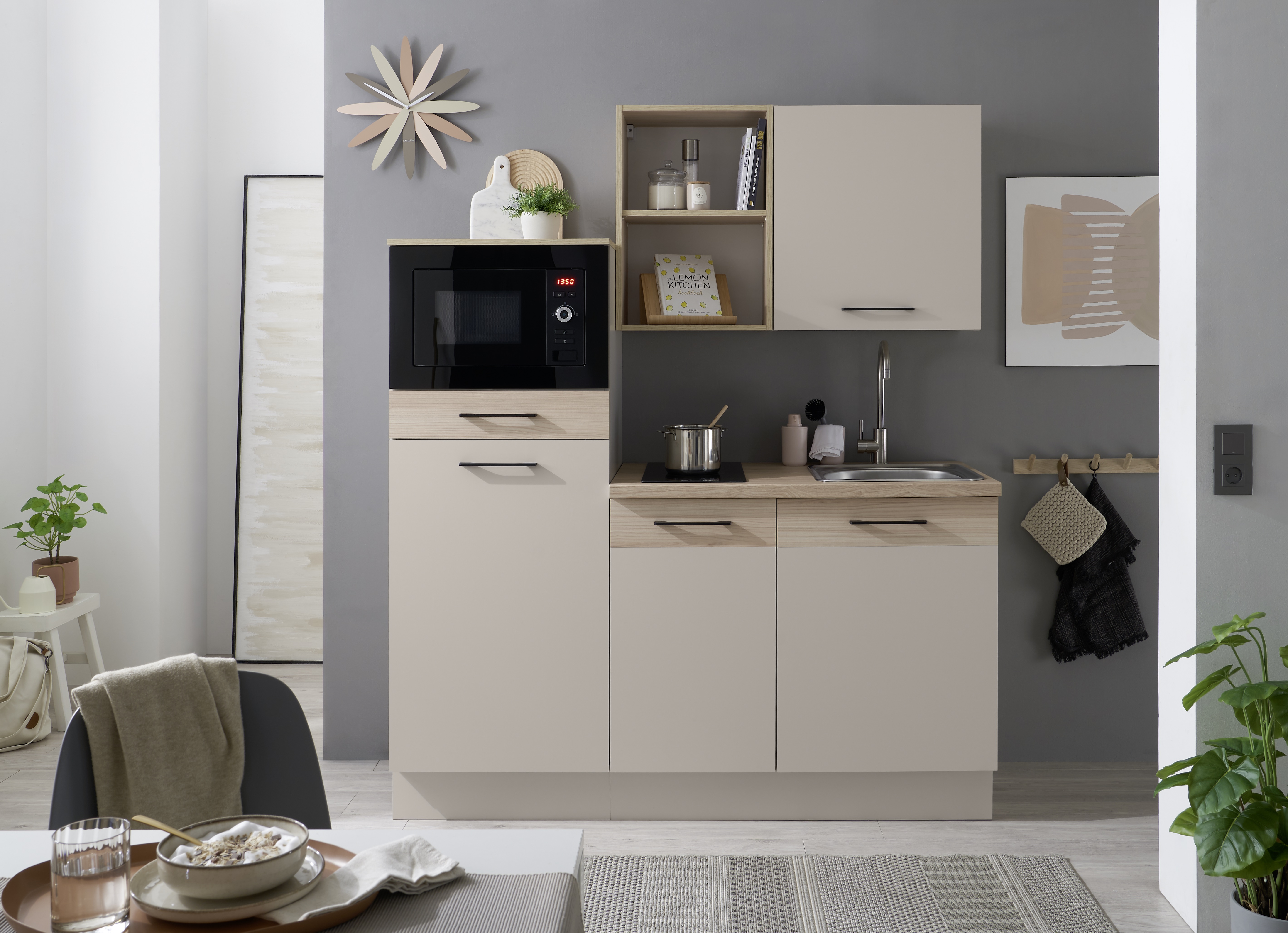 Küchenblock, Kaschmir/Riva Eiche - MyStyle 9010