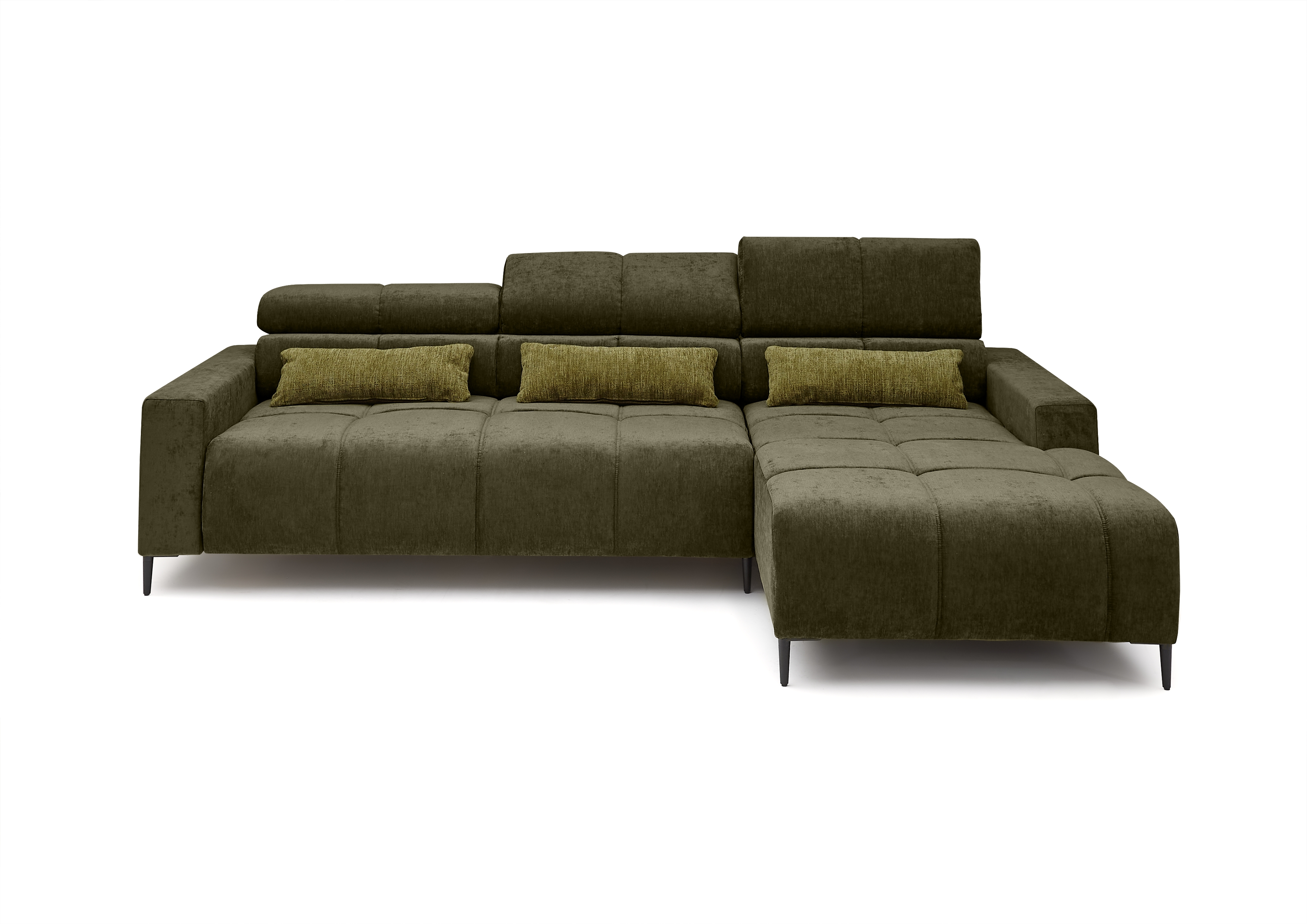 Ecksofa, Stoff wintermoss - Hilaria 