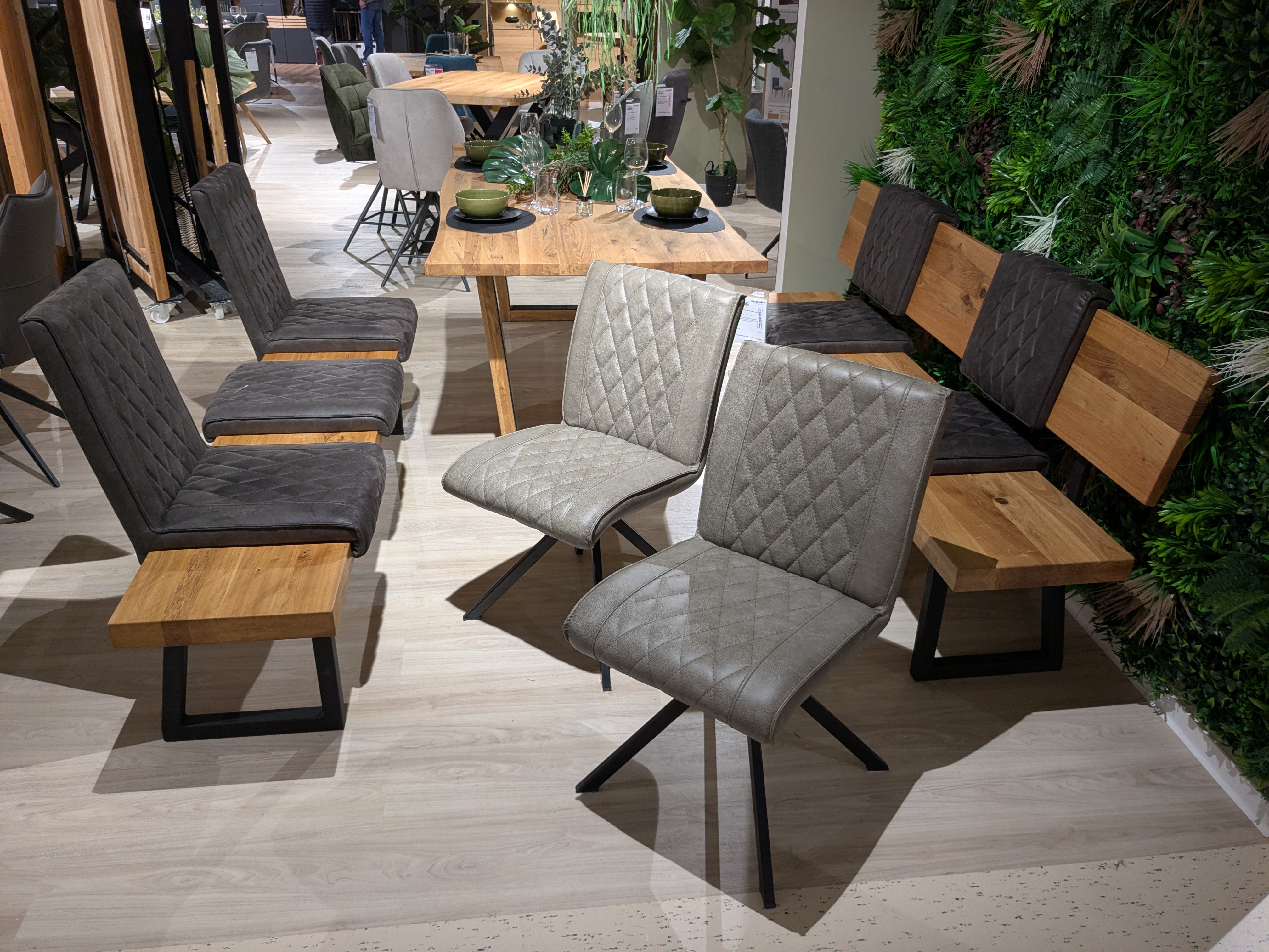 Sitzkombination, Wildeiche, Dark Brown - Cambridge/Clifton