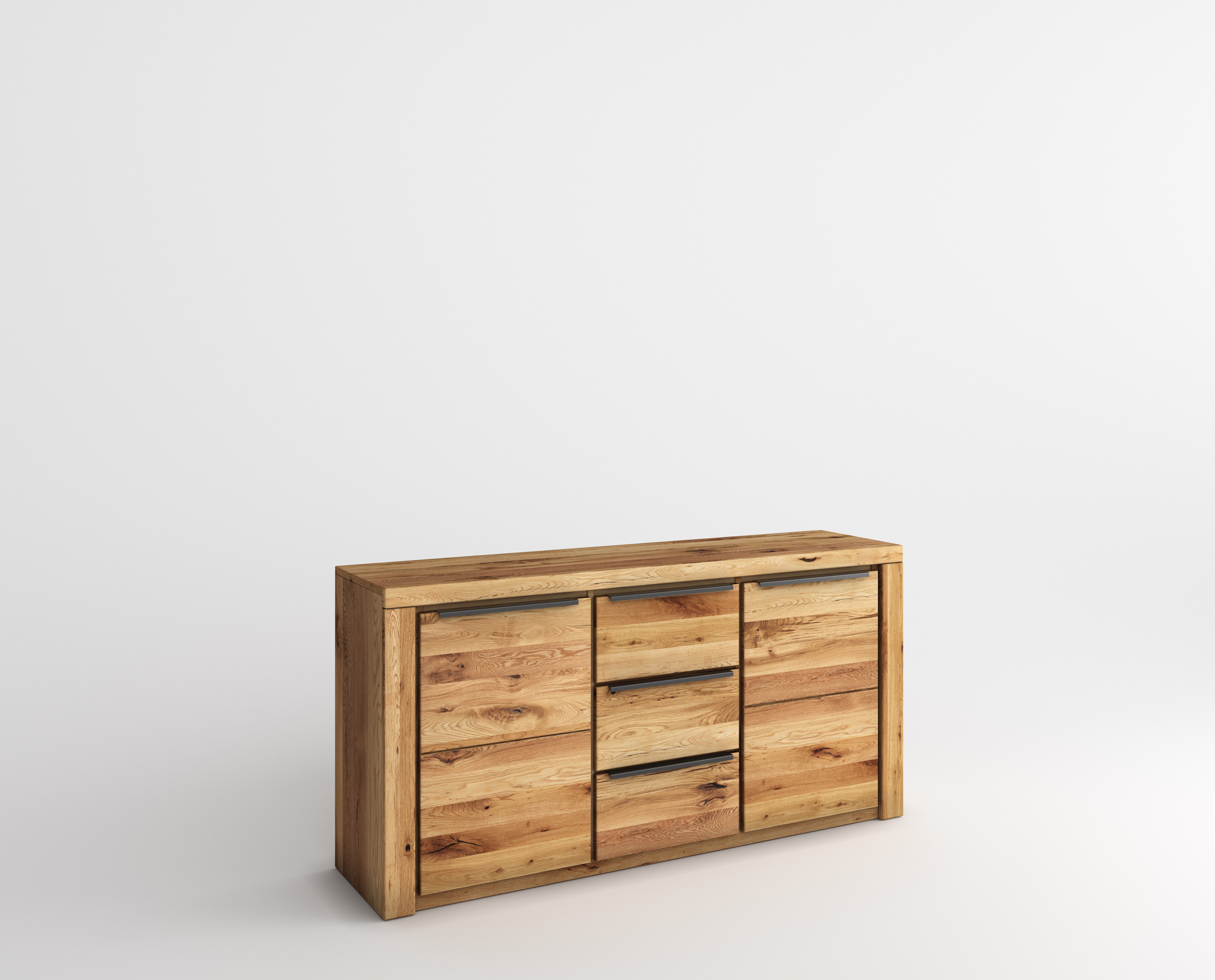 Sideboard, Eiche, 2 Türen, 2 Fächer - Eltia