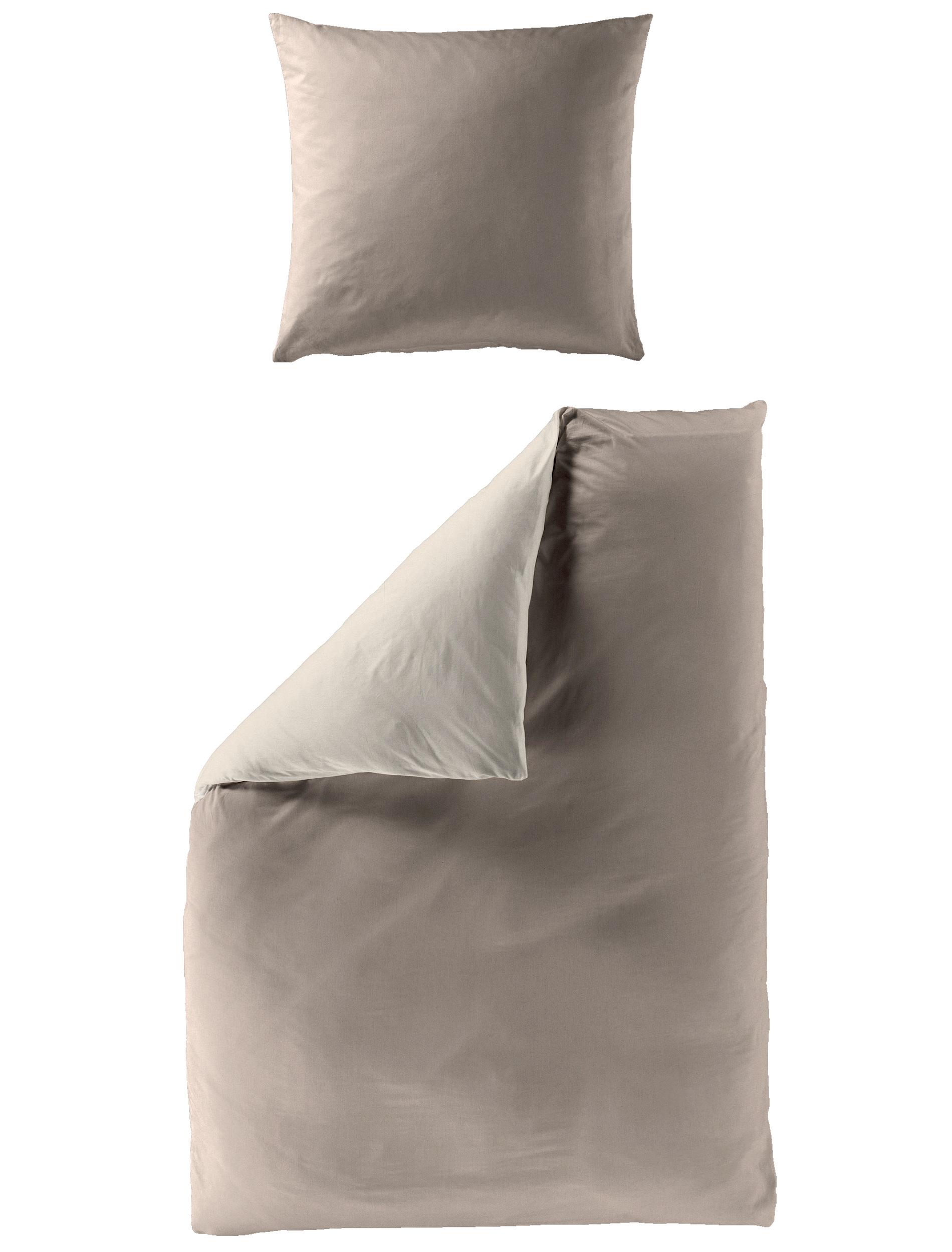 Bettwäsche Casea Bilbaos, 135x200cm - mocca/beige