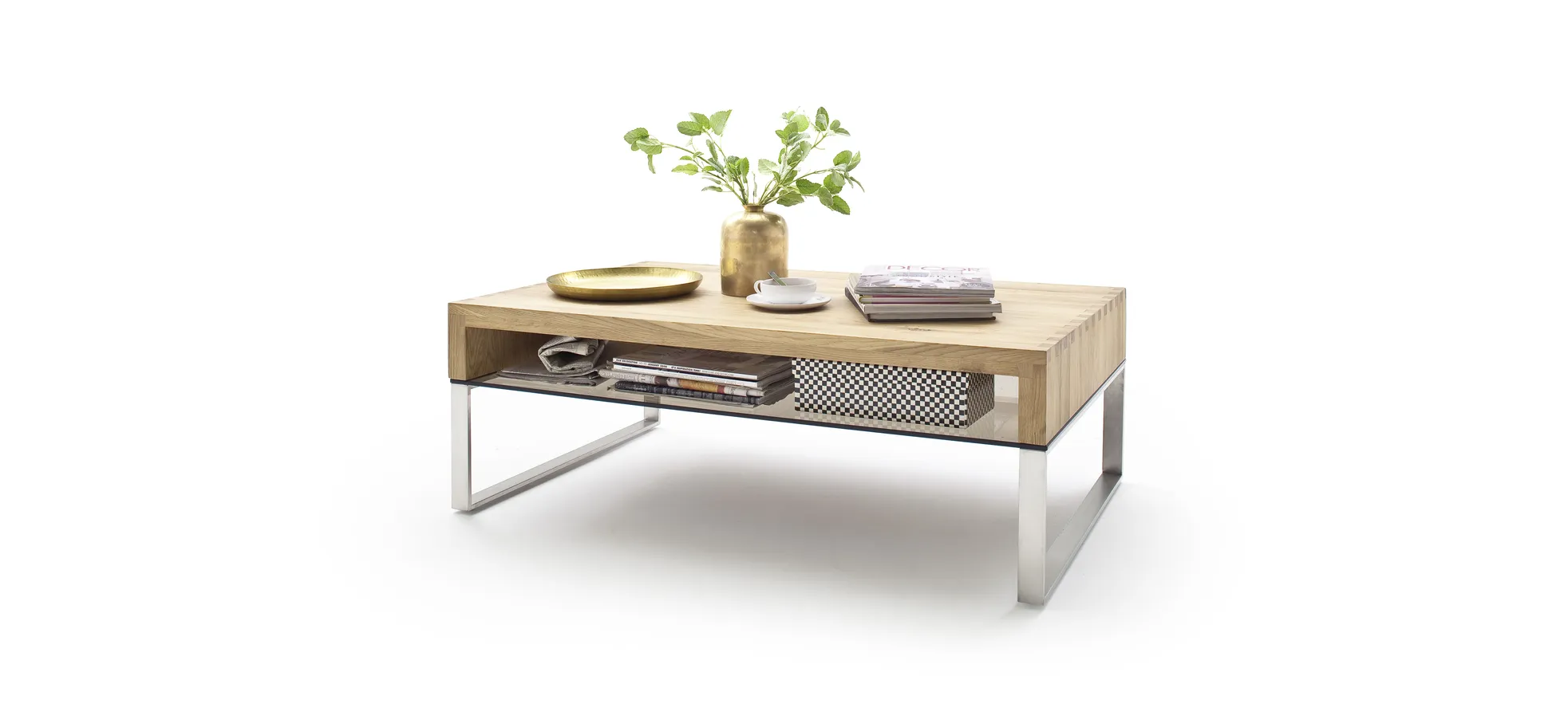 Couchtisch - LBH ca. 110x70x39 cm, Asteiche massiv