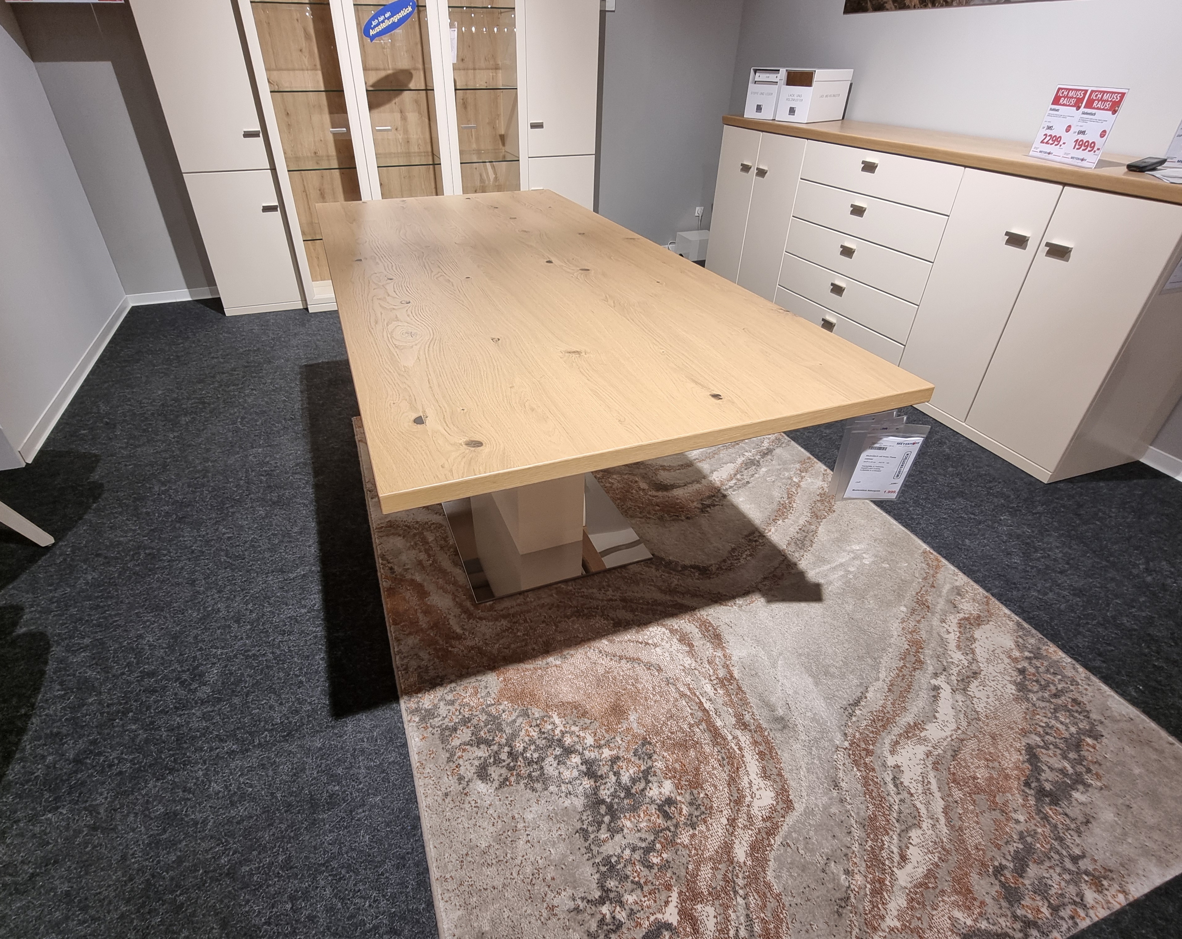 Säulentisch mit fester Platte - FRESNO