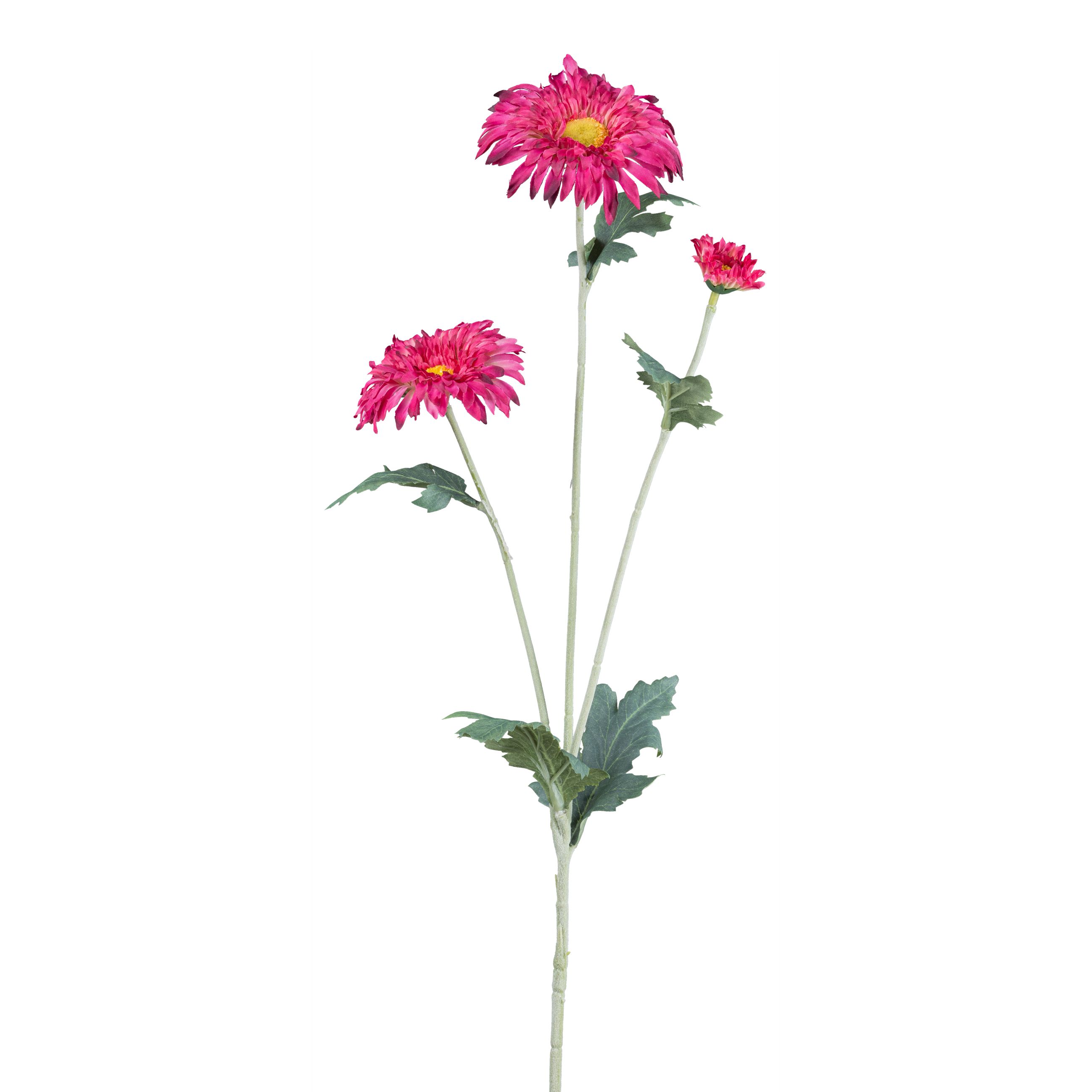 Kunstblume - Gerberazweig, 67 cm, fuchsia