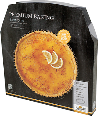 Tarteform Boden Emaille Ø 32 cm, Premium Baking - Höhe 3,5 cm