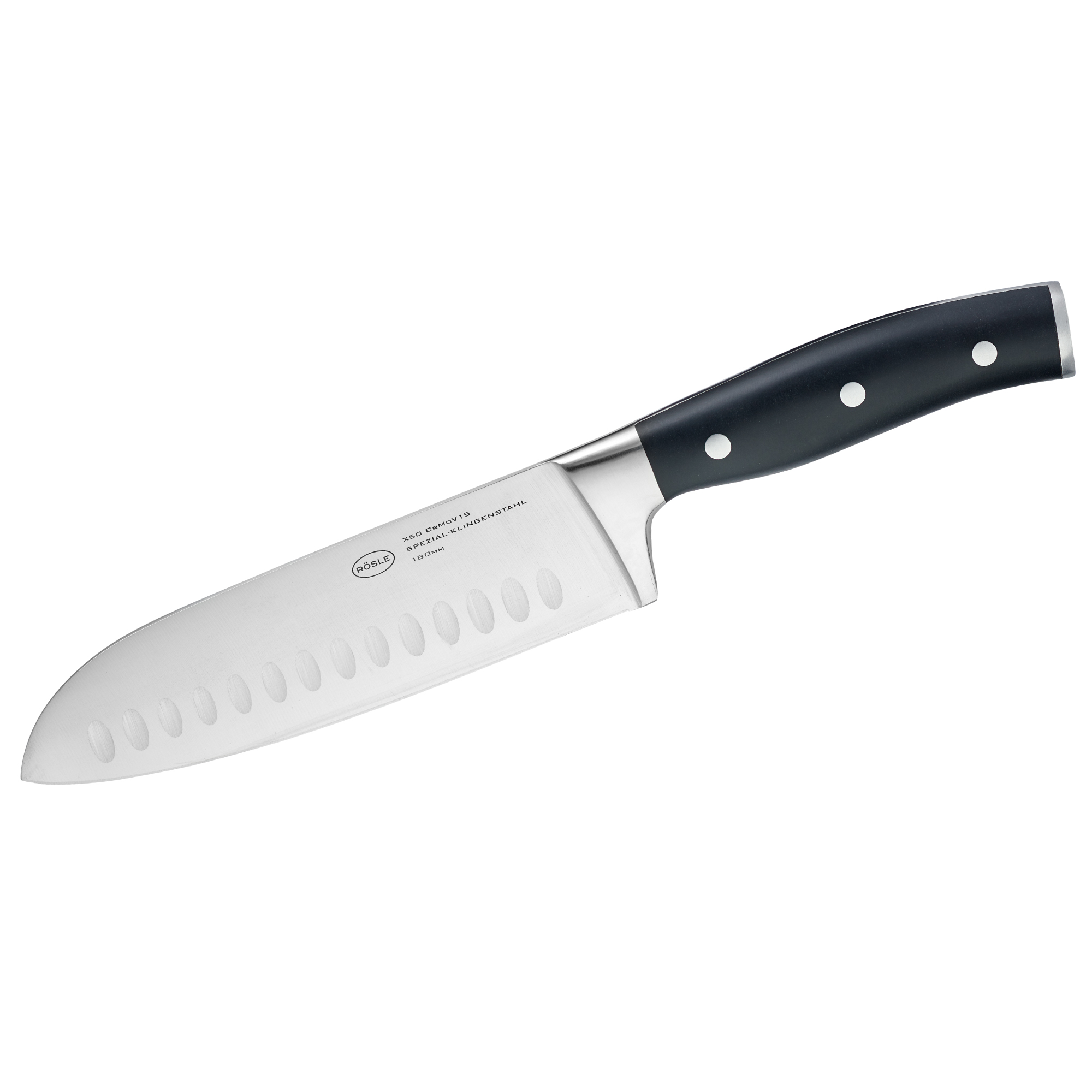 RÖSLE, Santokumesser Tradition 17,5 cm - Klingenspezialstahl