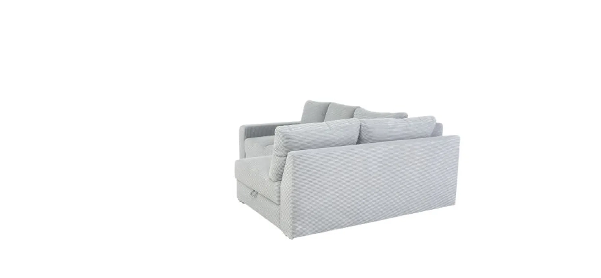 Ecksofa JANIS - 2,5-Sitzer, Ecke rechts inkl. Schlaffunktion , Stoff, Hellgrau Ecksofa JANIS - 2,5-Sitzer, Ecke rechts inkl. Schlaffunktion , Stoff, Hellgrau