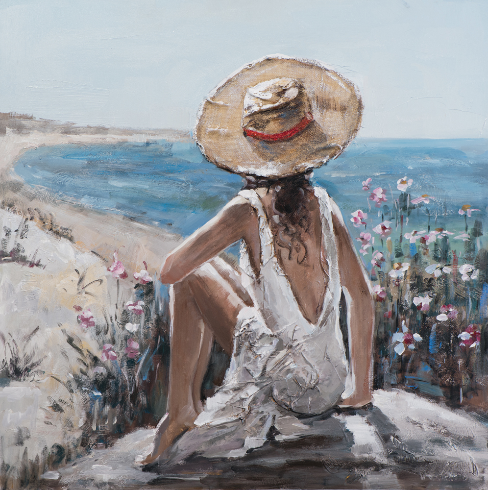 Acrylgemälde Blick aufs Meer - ca. 100x100cm