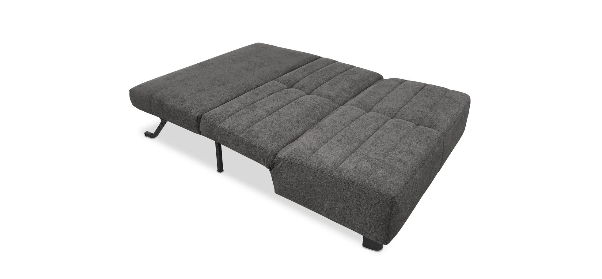 Faltsofa Easy - 2-Sitzer ohne Armlehne, ca. 140 cm inkl. Schlaffunktion, Stoff, Dunkelgrau Faltsofa Easy - 2-Sitzer ohne Armlehne, ca. 140 cm inkl. Schlaffunktion, Stoff, Dunkelgrau
