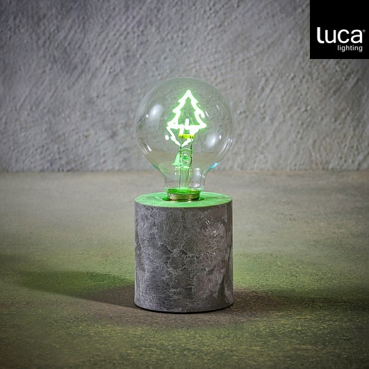 Tischlampe Baum grün - Batteriebetrieb und Timer - h18xd8cm