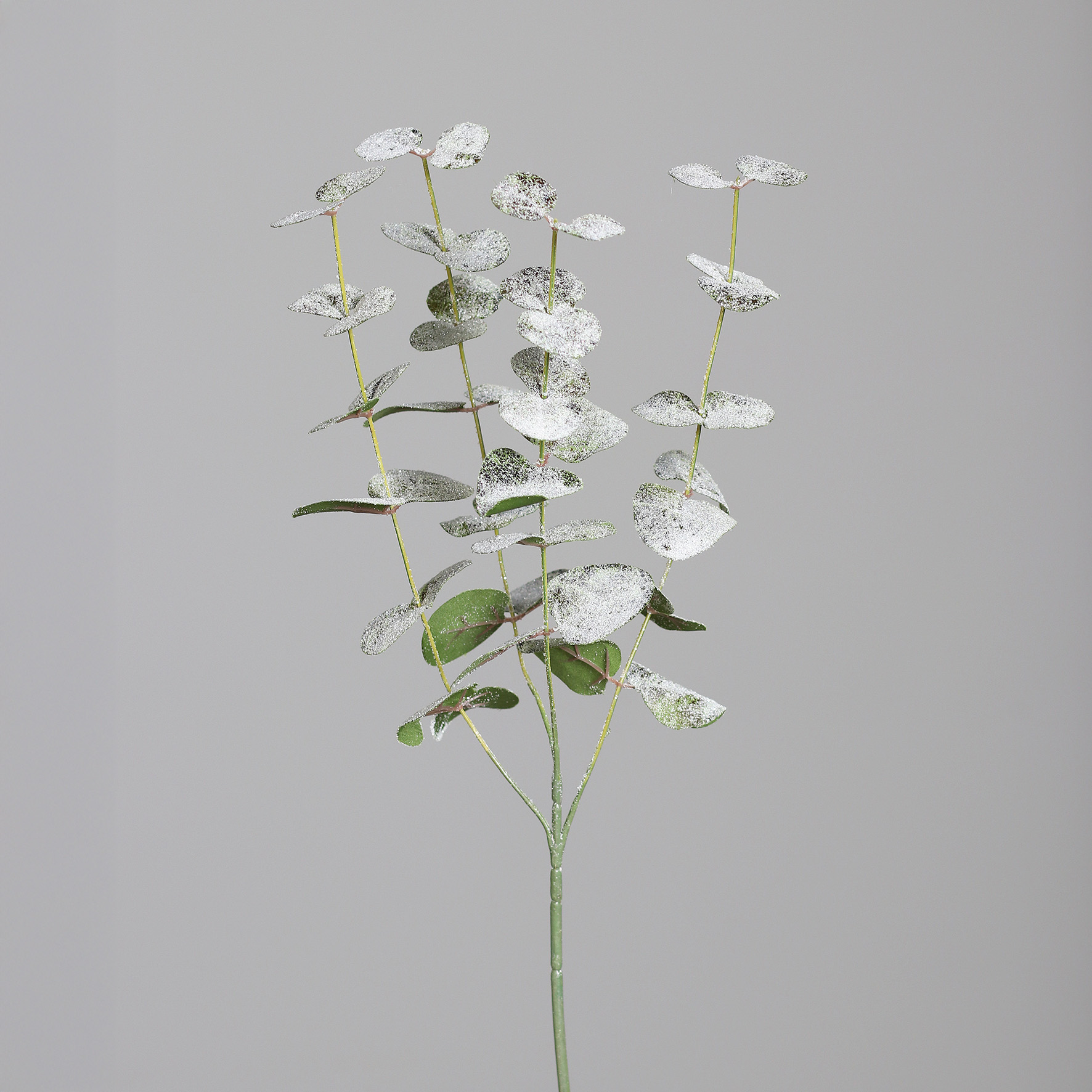 Eukalyptus Zweig mit Glitzer, ca. 73 cm - grün