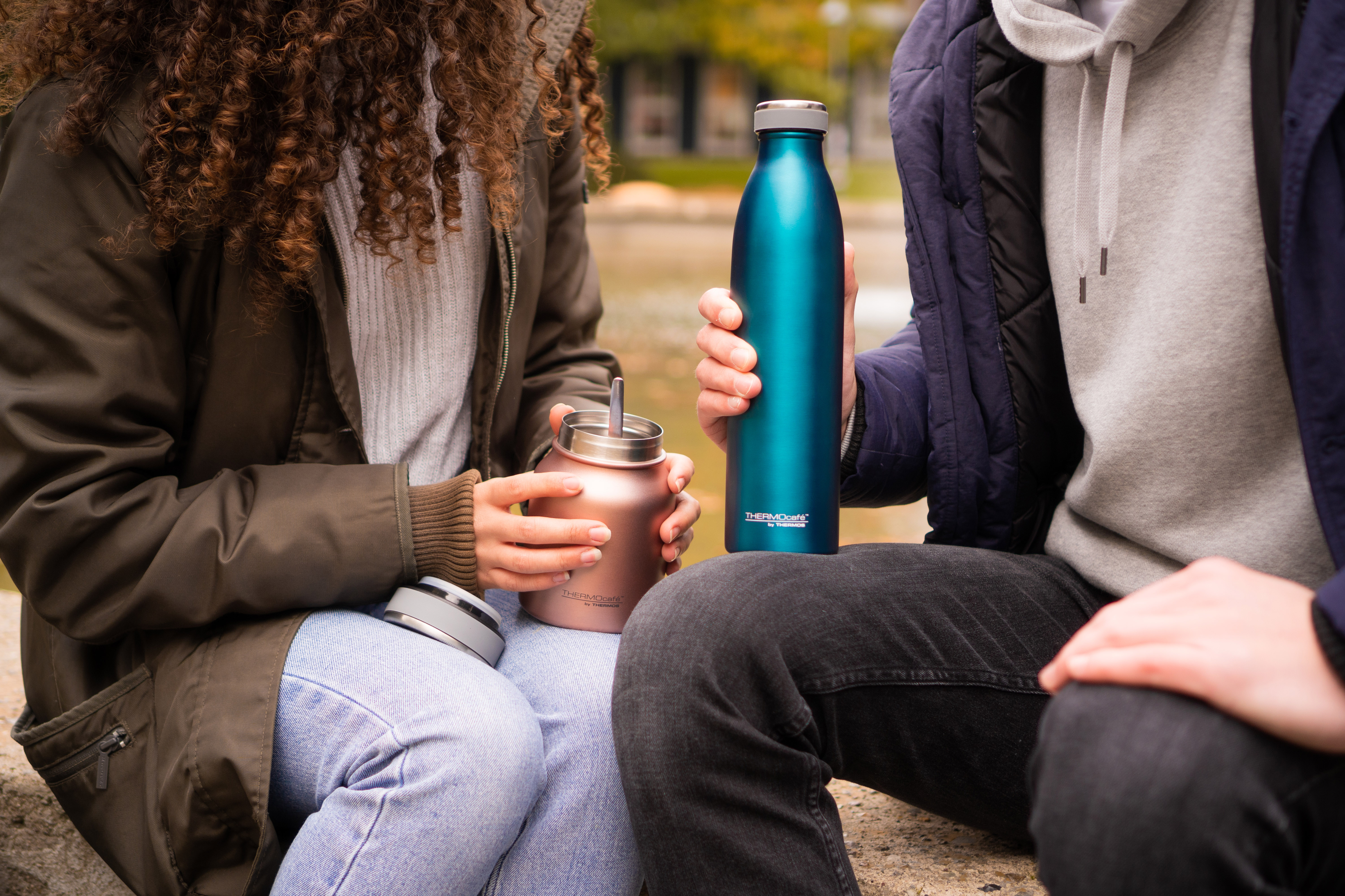Isolierflasche Thermocafe, ca. 0,75l, teal - THERMOS