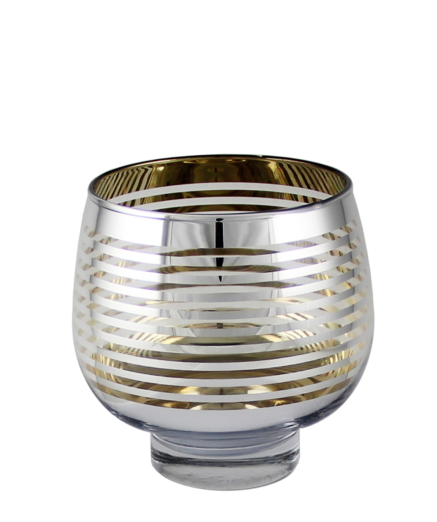 Tischlicht Filip - a.Fuss si-gold 12cm Ø, 12cm Hoch