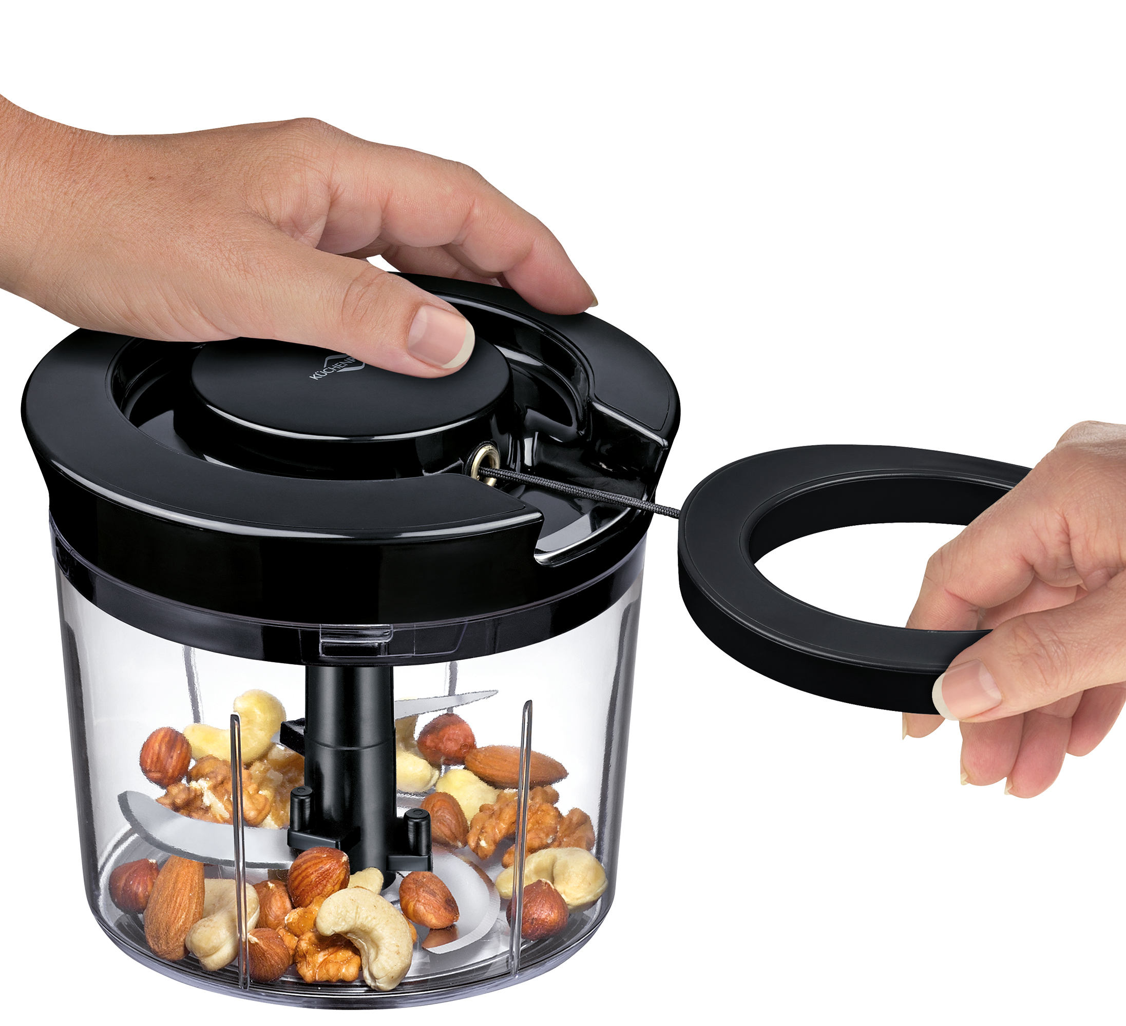 Multischneider Compacto - Kunststoff, schwarz/transparent, 15cm