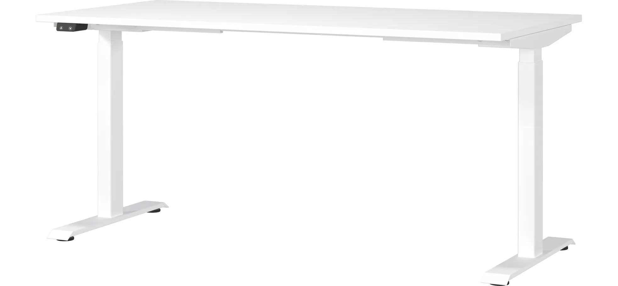Schreibtisch GELI - höhenverstellbar, LB ca. 160x80 cm, Weiß