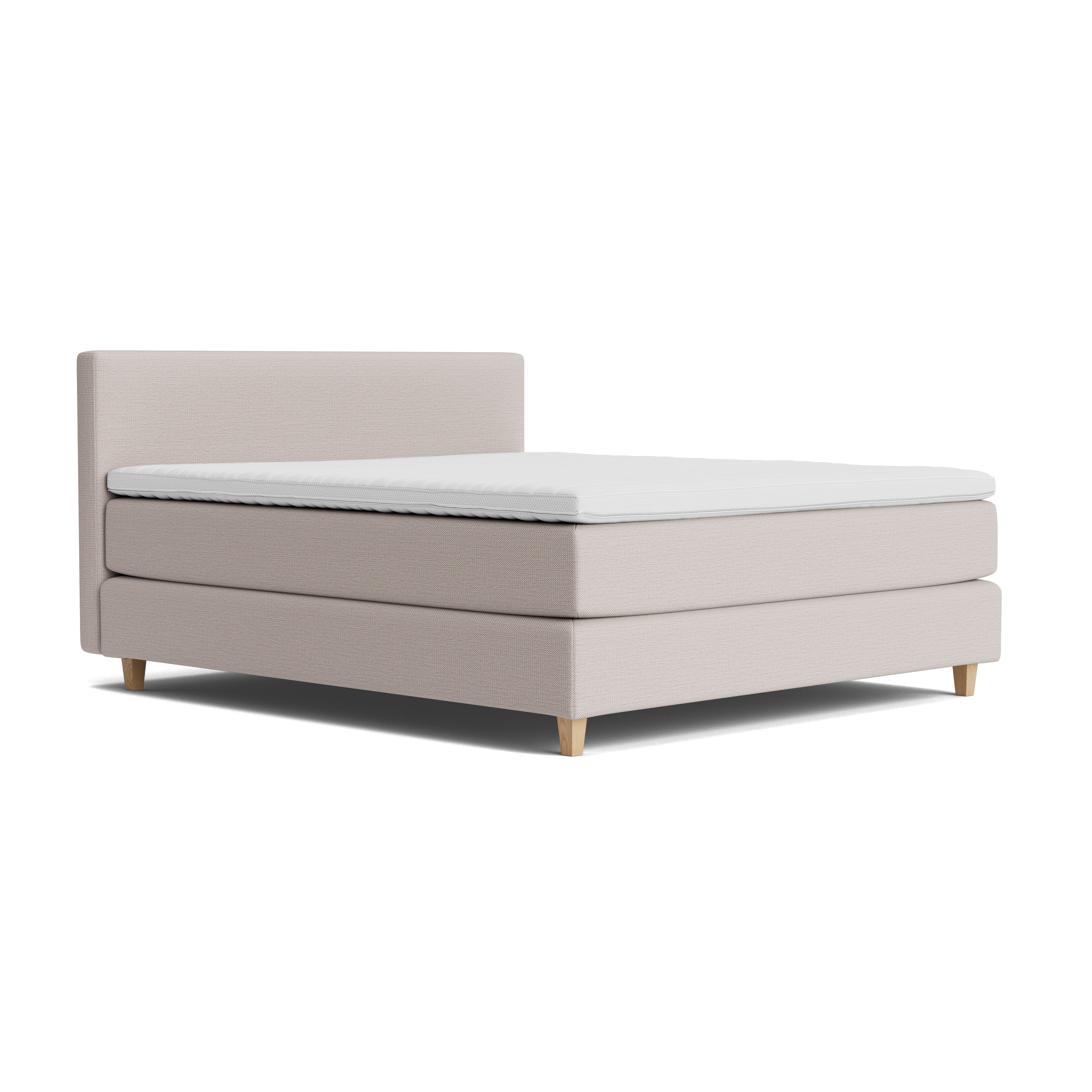 Boxspringbett, beige, 180 x 200 cm - Soria
