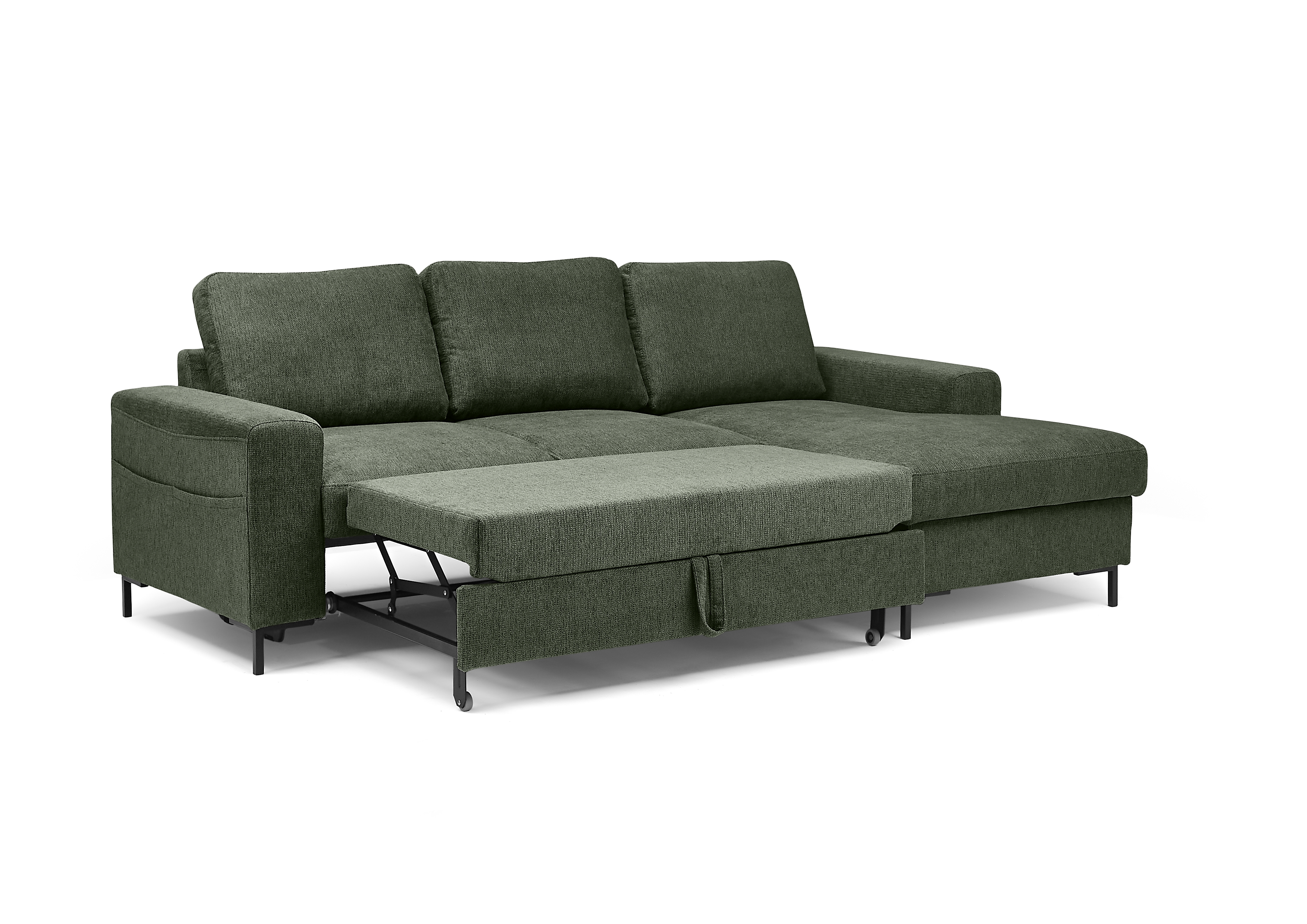 Ecksofa, winter-moos - Sanya
