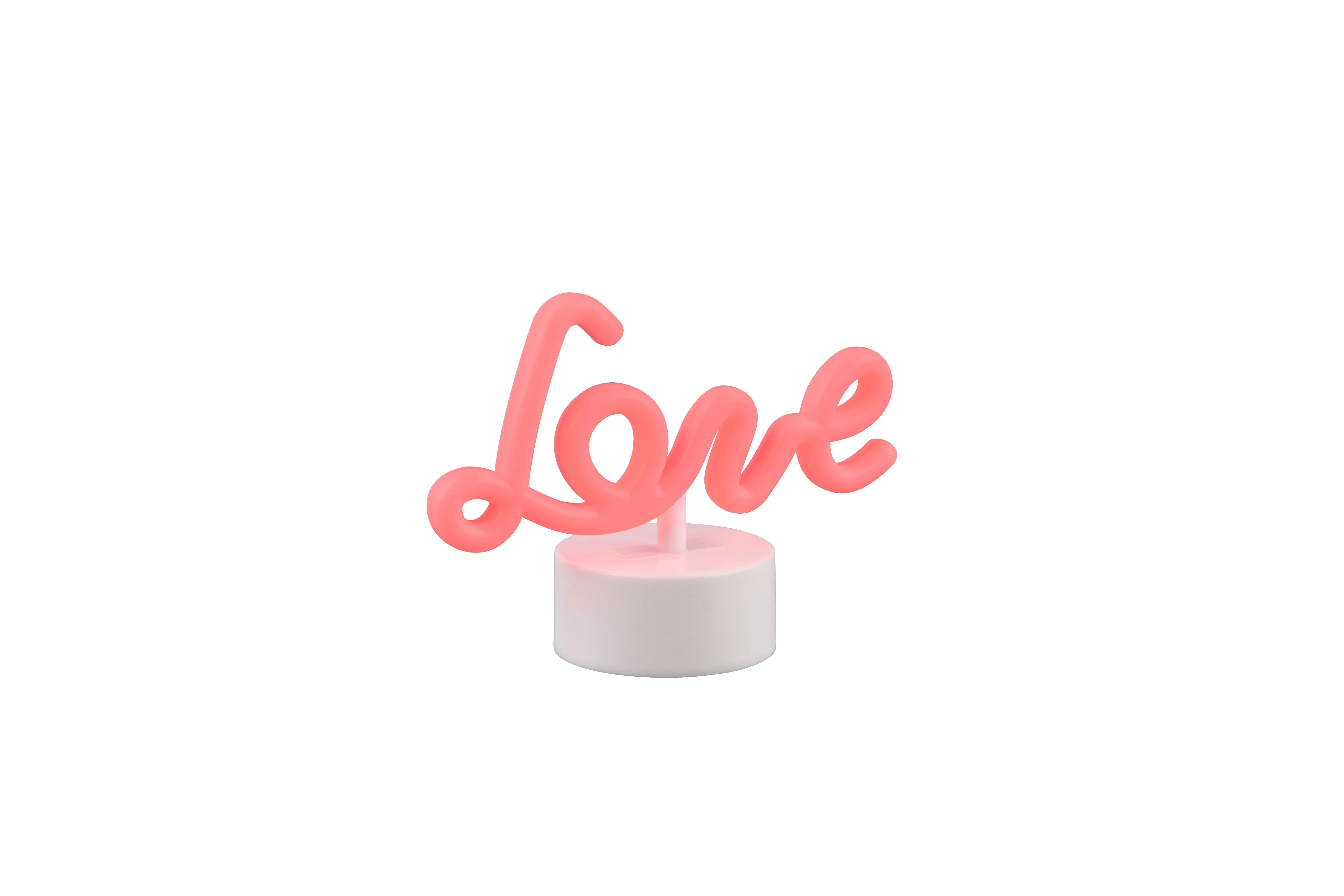 Tischleuchte Amor - 1flg., Kunststoff/weiß, ca.19,5 x14 x8,5cm