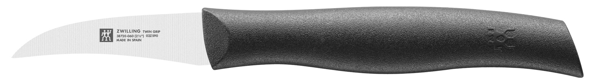Schälmesser Twin Grip, 6 cm, Schwarz  - Twin Grip