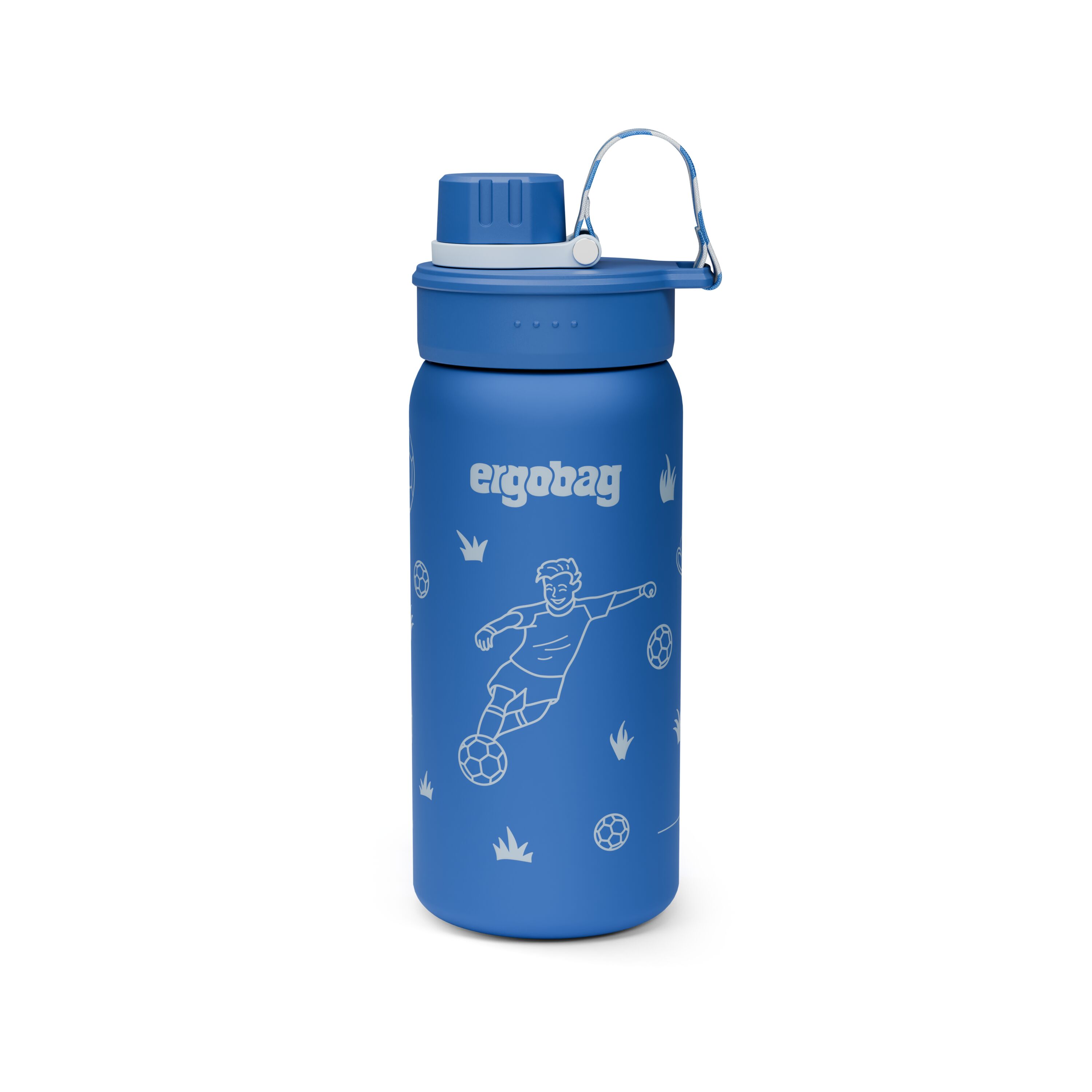 ergobag Edelstahl Trinkflasche Fußball - ca. 500 ml