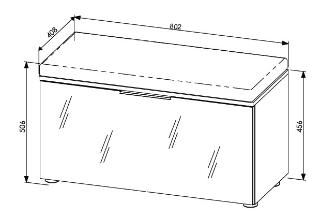 Garderobenbank, Riva Eiche - Ilaria