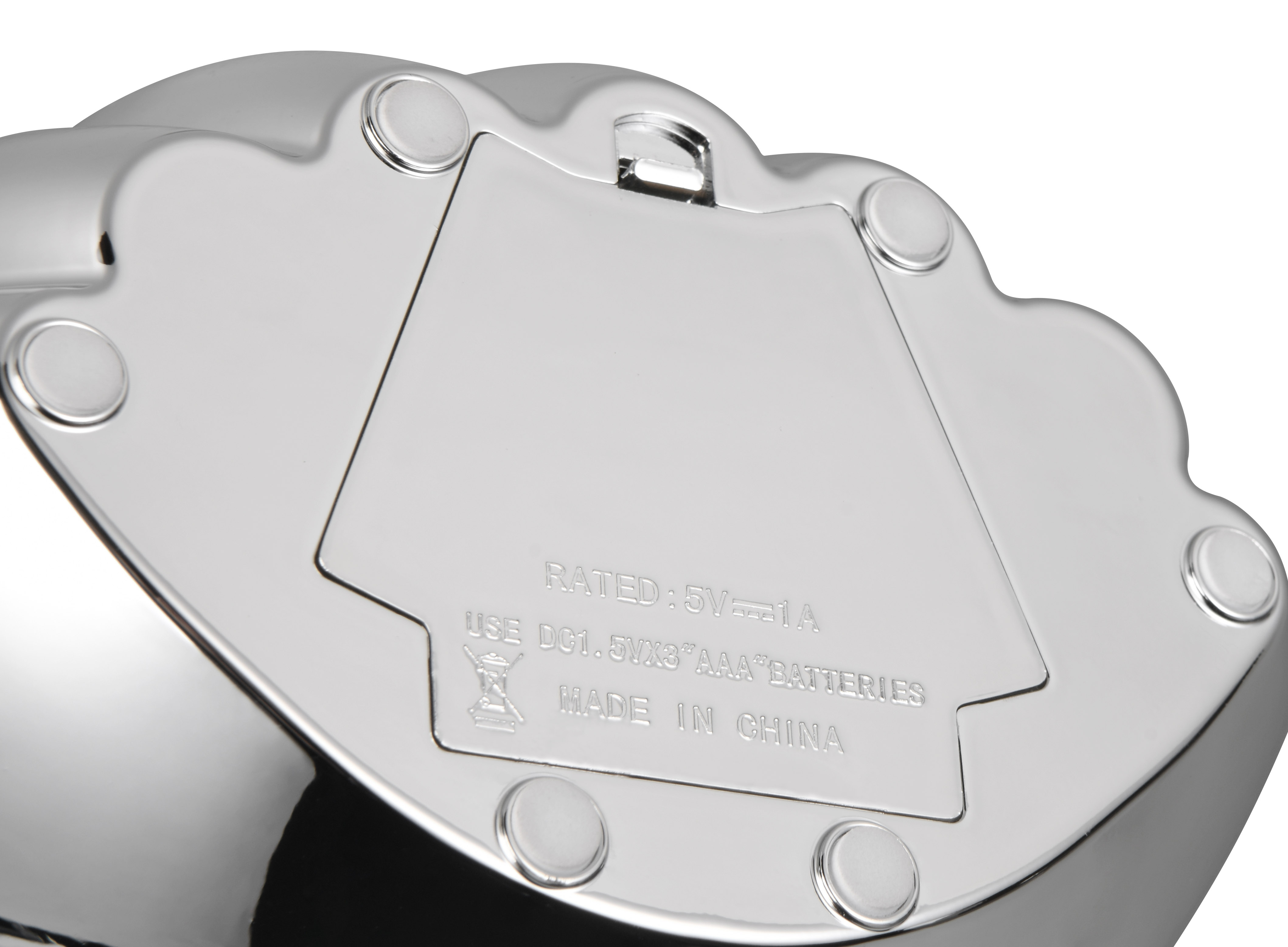 Tischleuchte Shelly - Kunststoff, chrom, 17,5x12,5x14,5cm