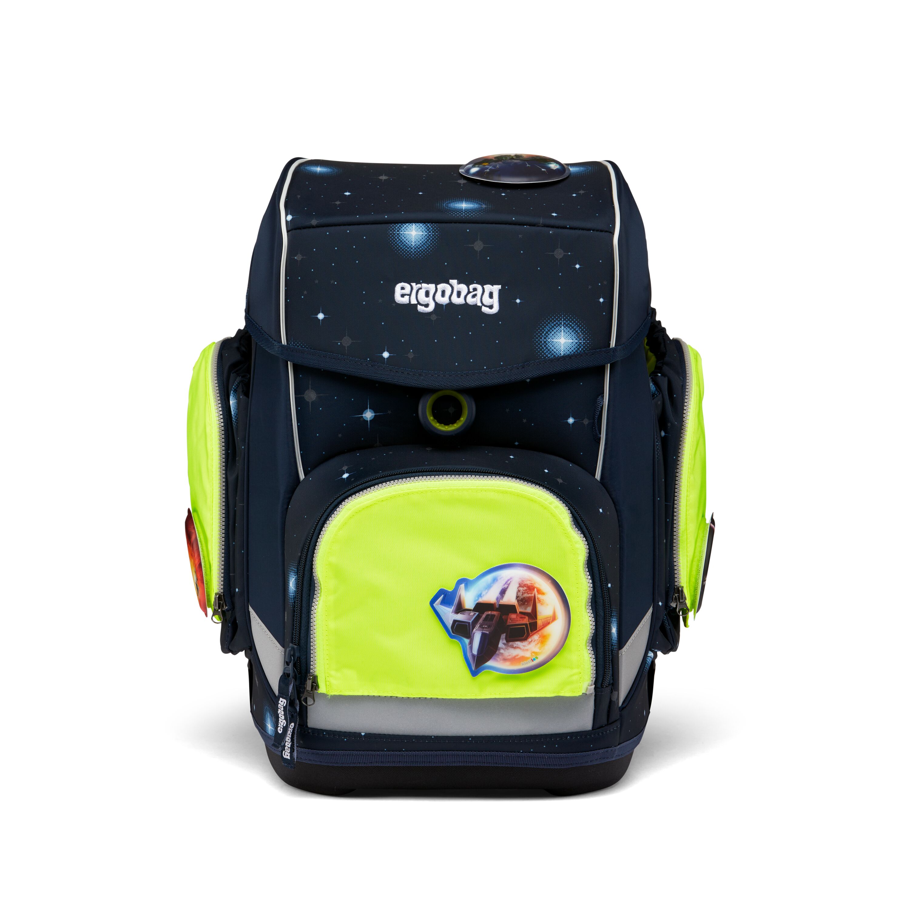 ergobag Sicherheitsset, gelb - fluo zip