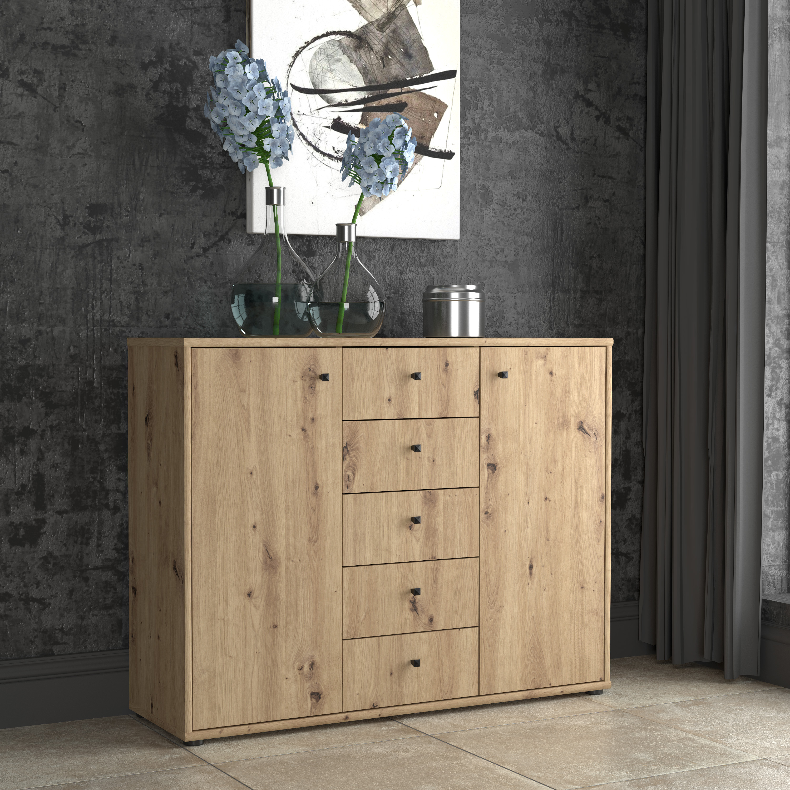 Kommode, Artisan Eiche - Faik