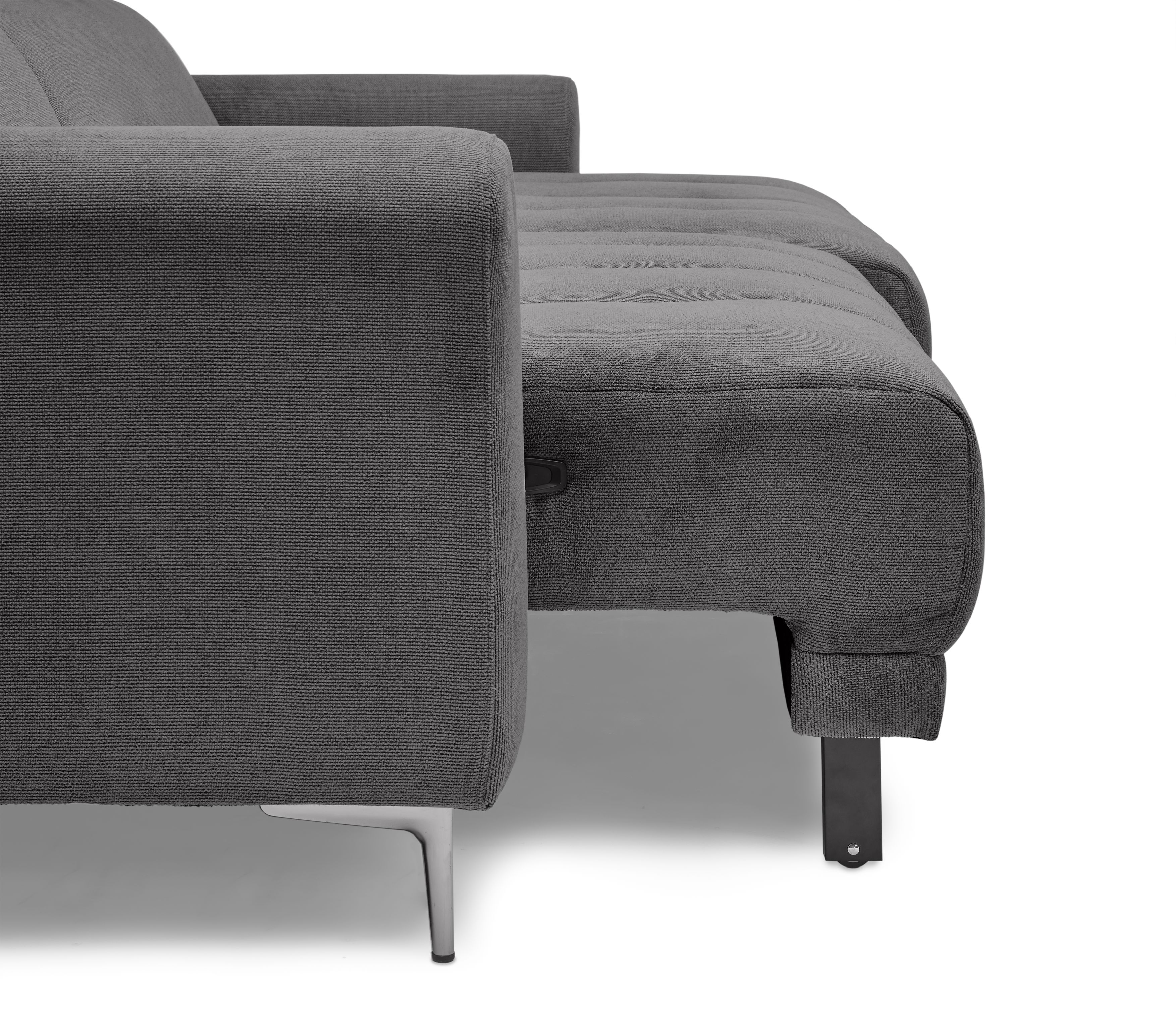 Ecksofa, Stoff graphit  - Minao