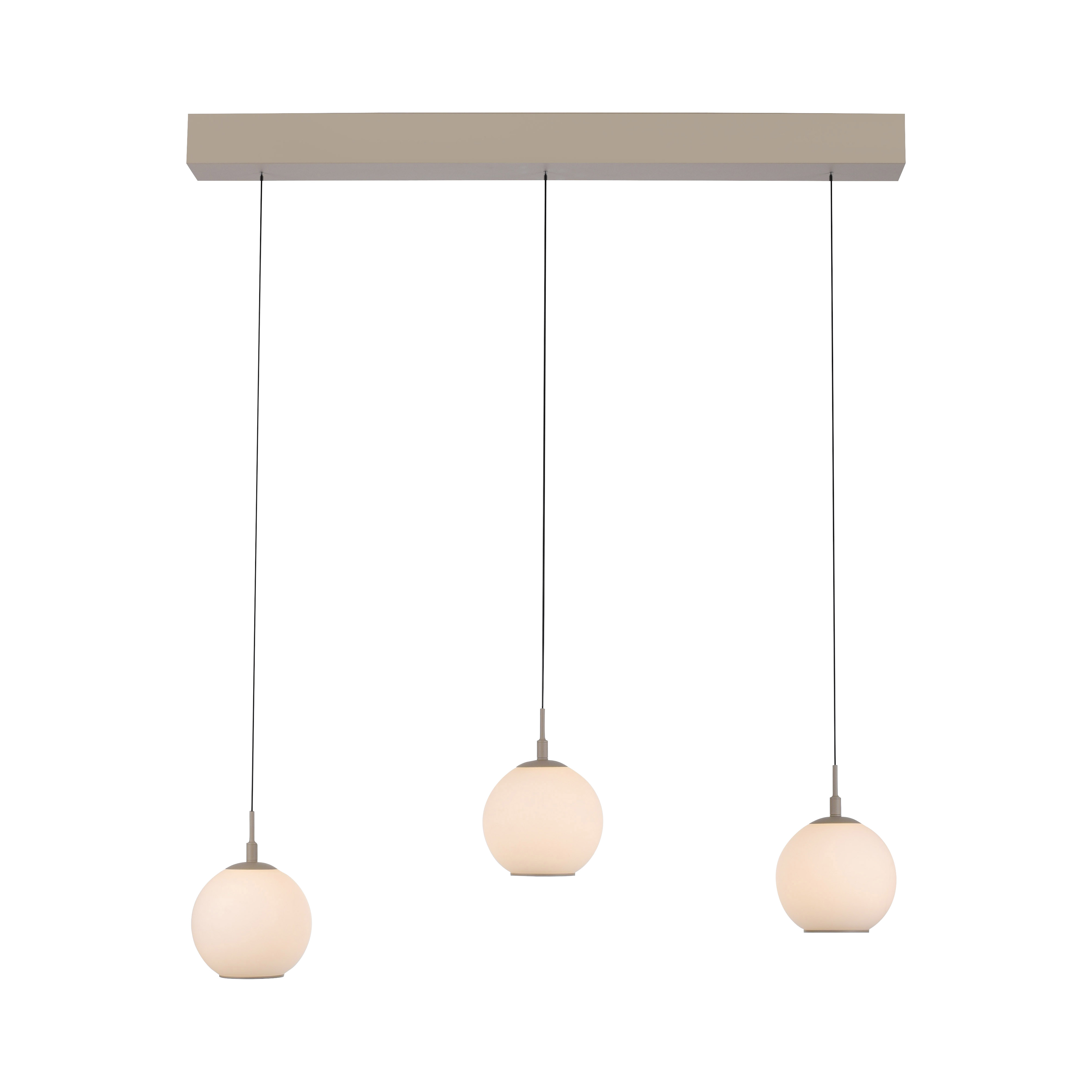 Pendelleuchte SANDORA - 3-flg., LED, sand, Höhenverstellbar