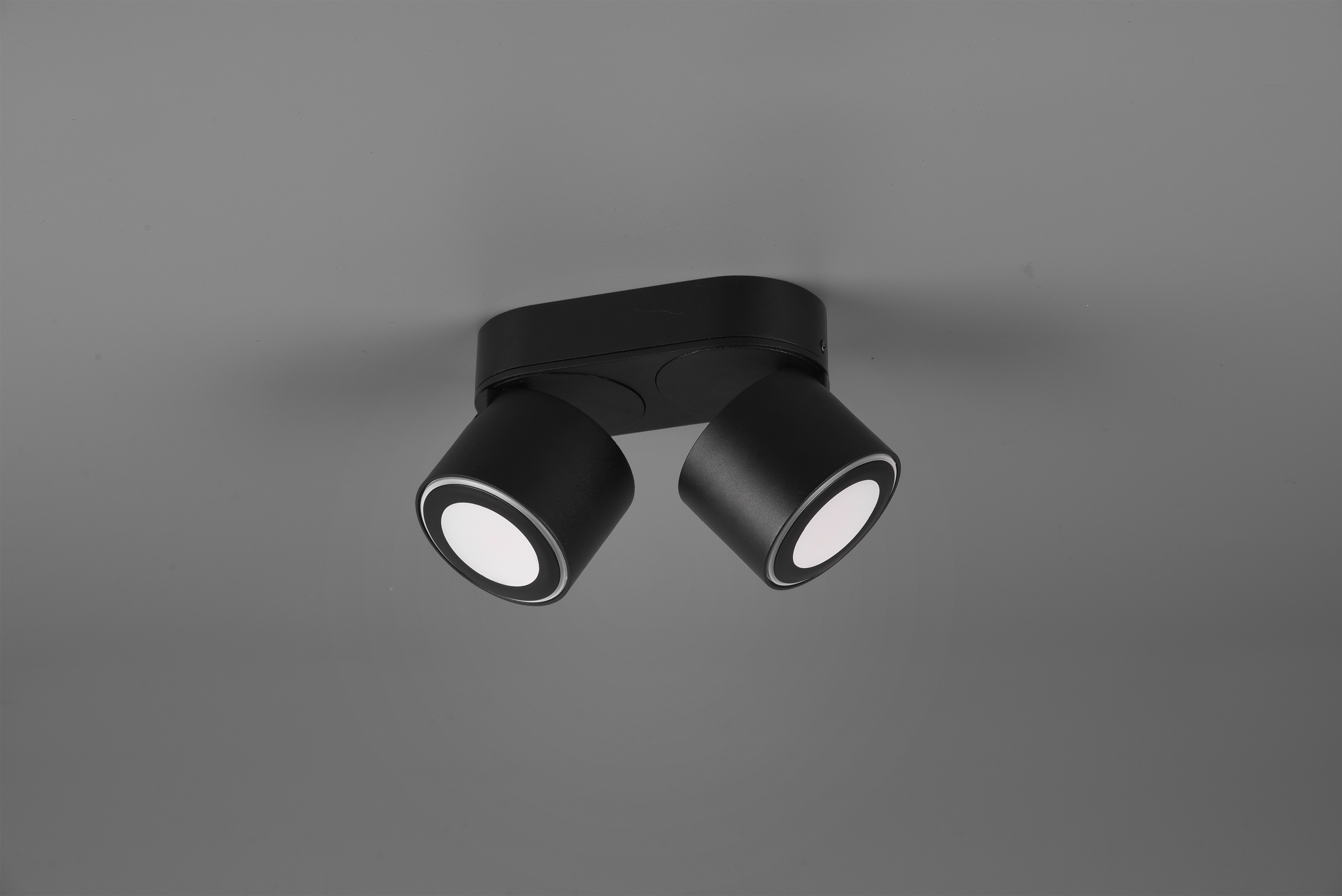 Deckenleuchte Taurus - 2flg., Metall/schwarz matt,18x10,6x8,7cm