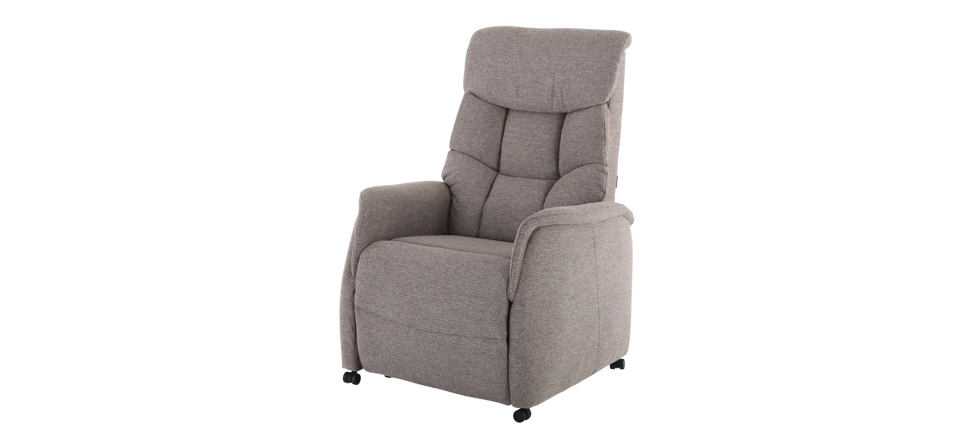 Fernsehsessel, Stoff braun/beige - Marlo