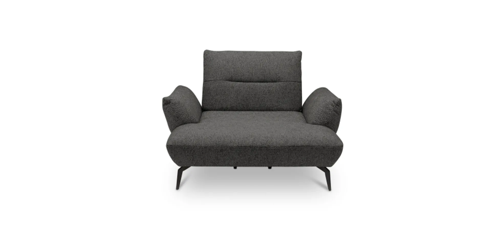 Sessel PAYTON - Loveseat inkl. Rückenneigung, Stoff, Taupe