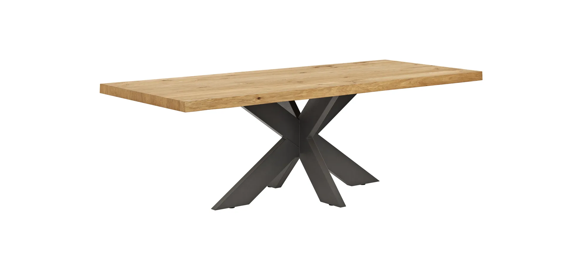 Esstisch Clifton - LB ca. 240x100 cm, Wildeiche massiv