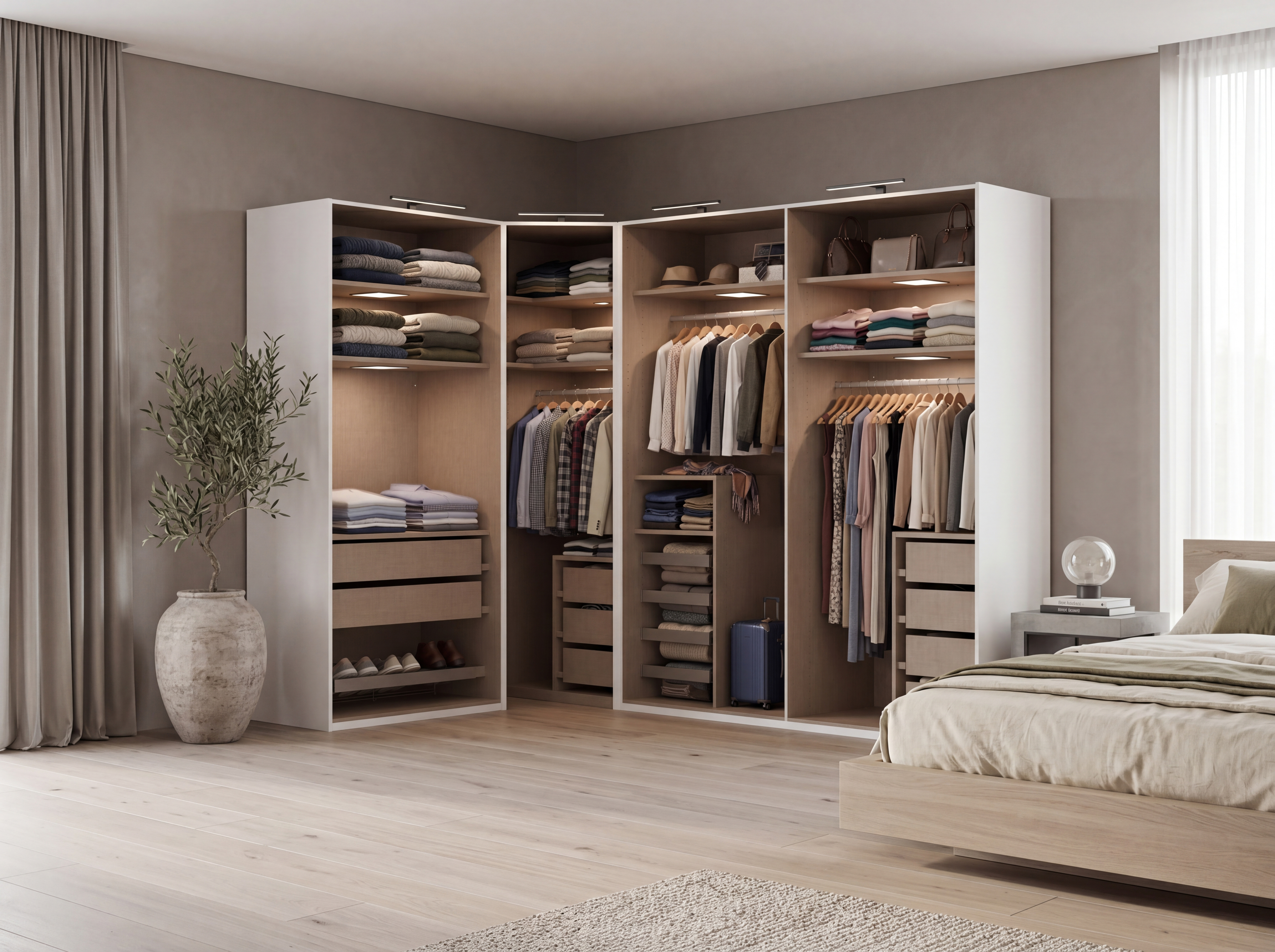 Kleiderschrank, ohne Fronten, alpinweiß - MyStyle 3104