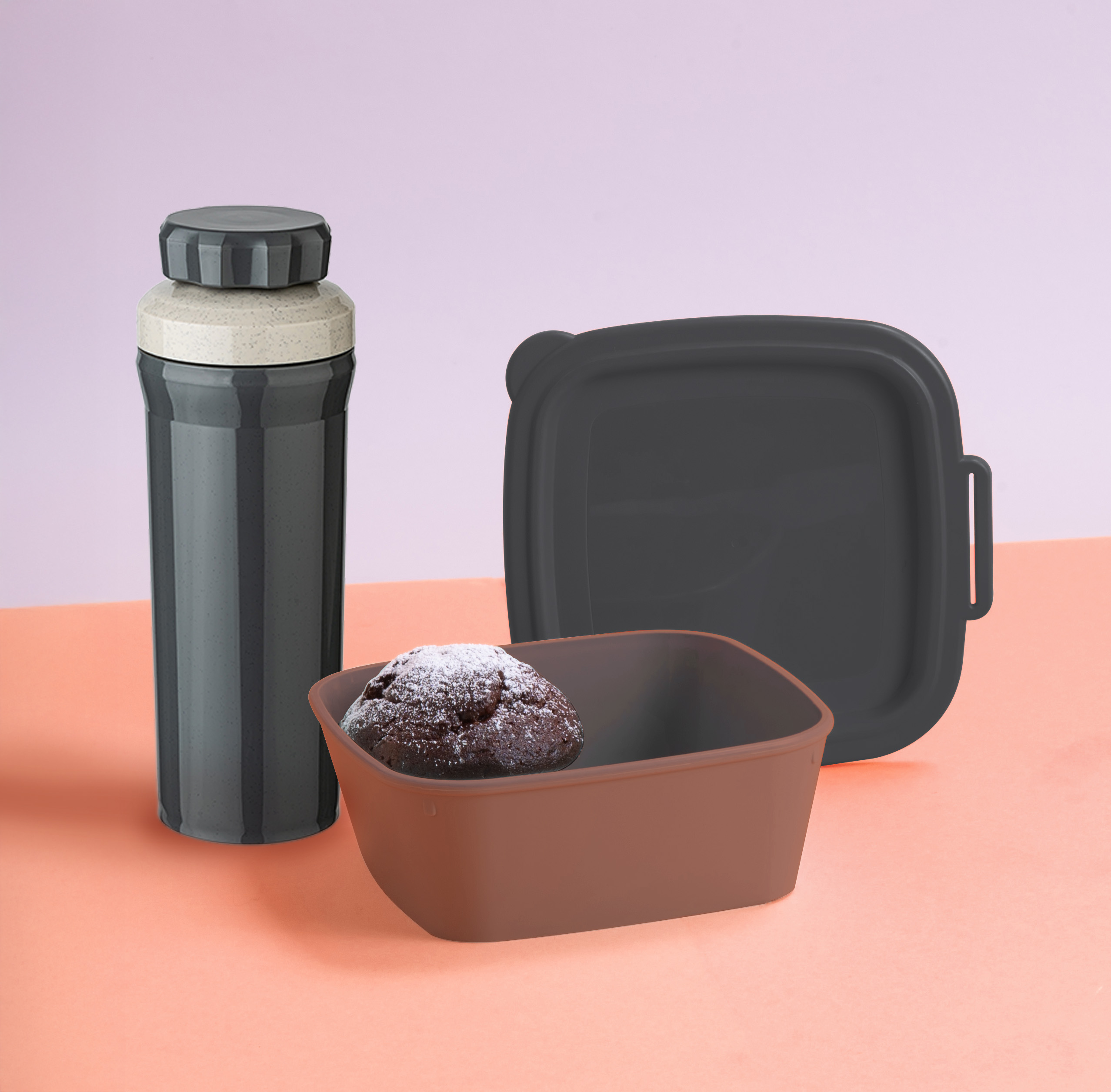 Lunch to Go, Arbeit im Flow, 3er Set - Taschelino/Trinkflasche/Box