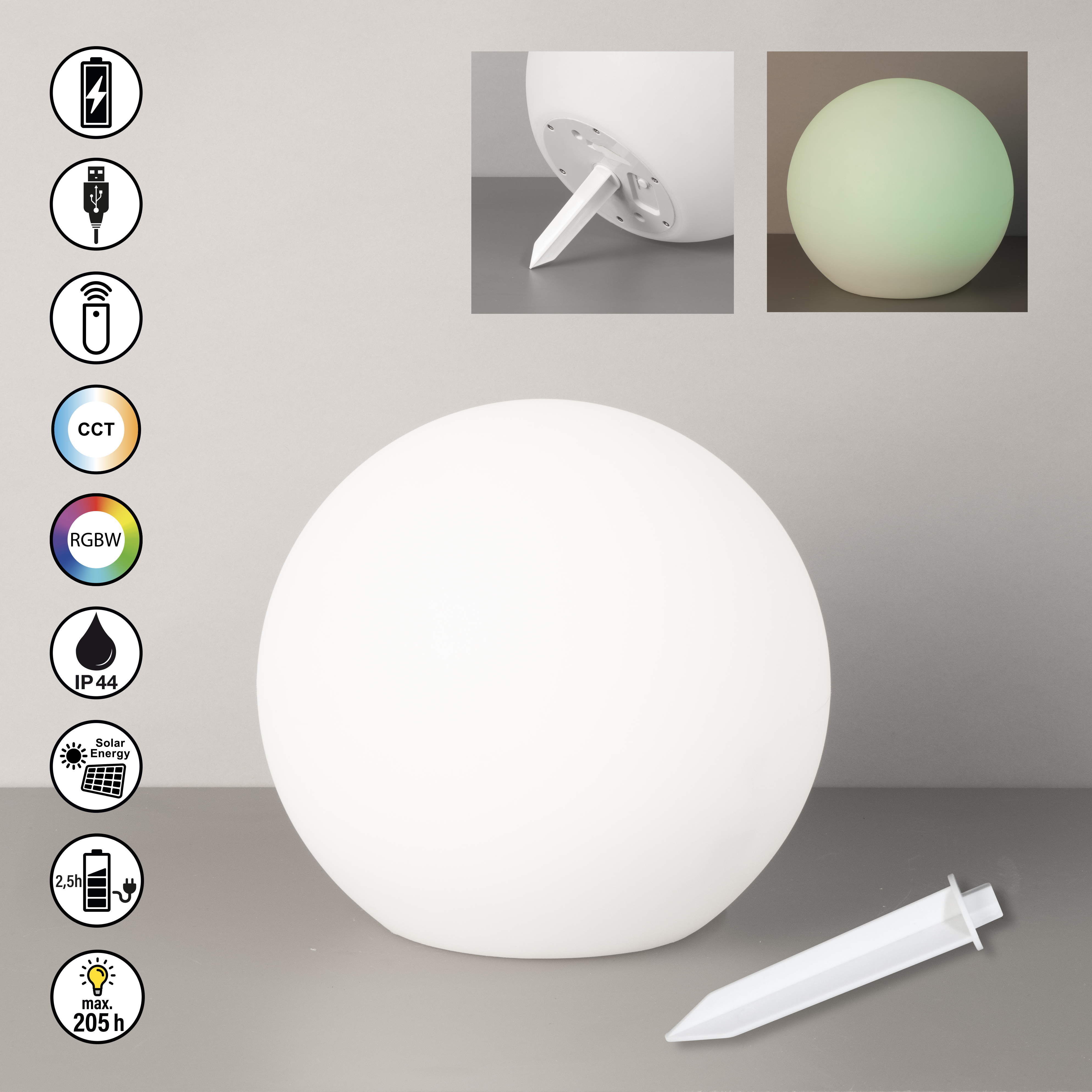 Solar-Außenleuchte Dabus - 1x LED 0,1 W