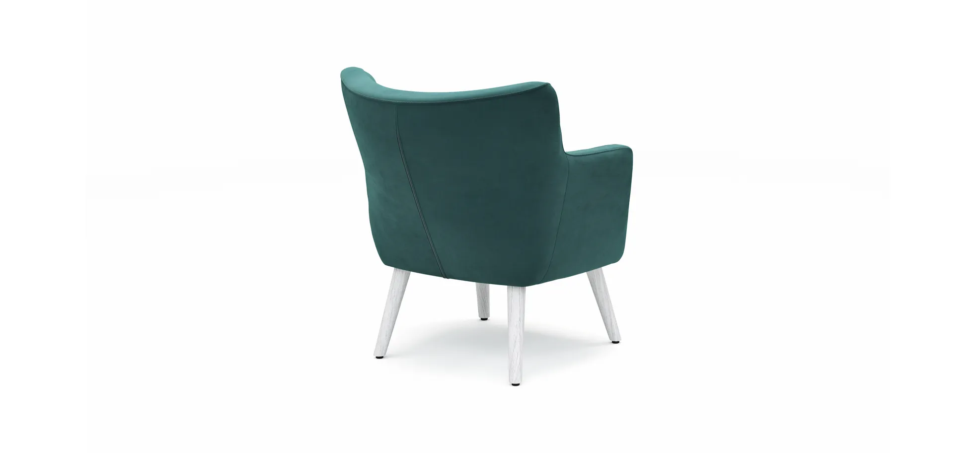 Sessel Baldwin - Stoff, Blau