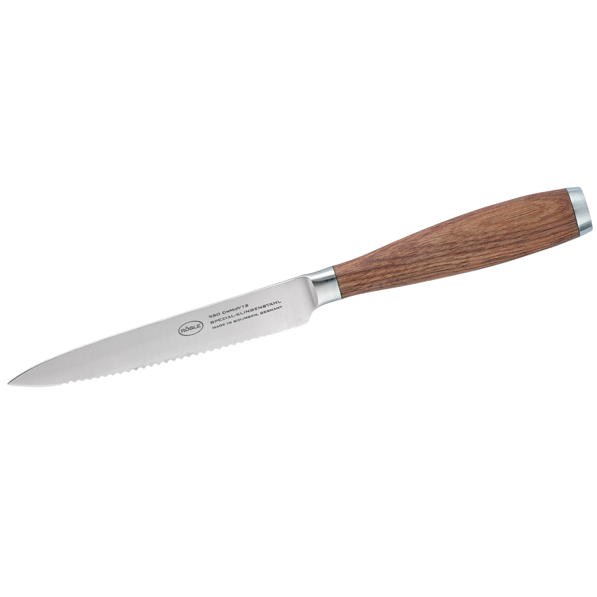 RÖSLE, Universalmesser Masterclass 12 cm - Wellenschliff, Klingenspezialstahl
