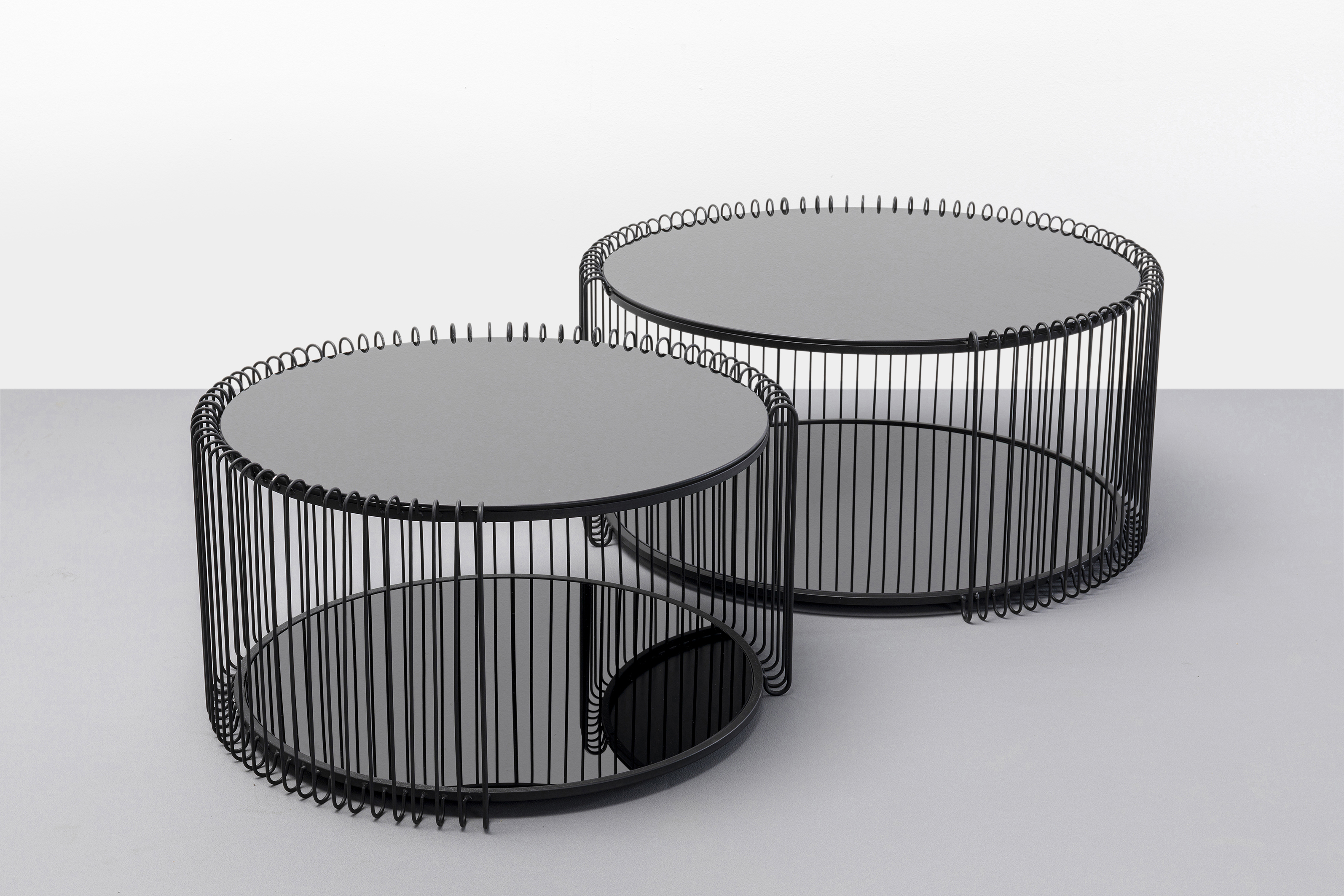 Couchtisch Wire Double, schwarz - Couchtisch