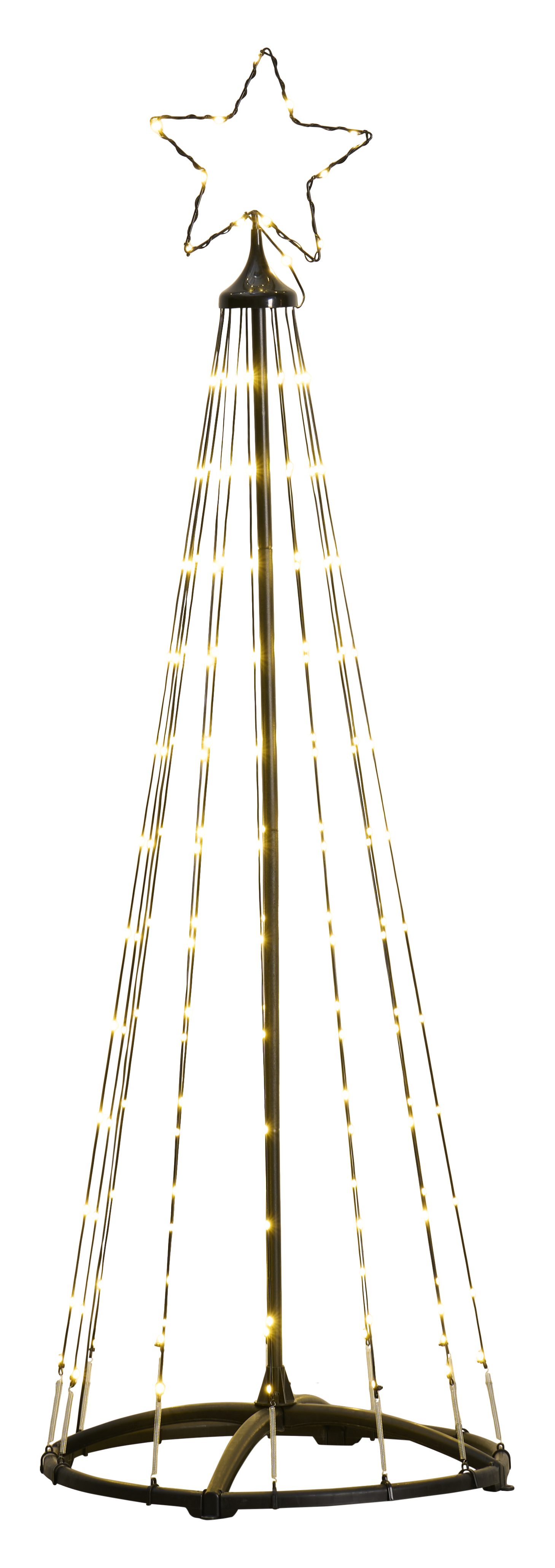 LED-Baum 154 LED H x 150 cm mit Timer - 8 Funktionen mit Fernbedienung