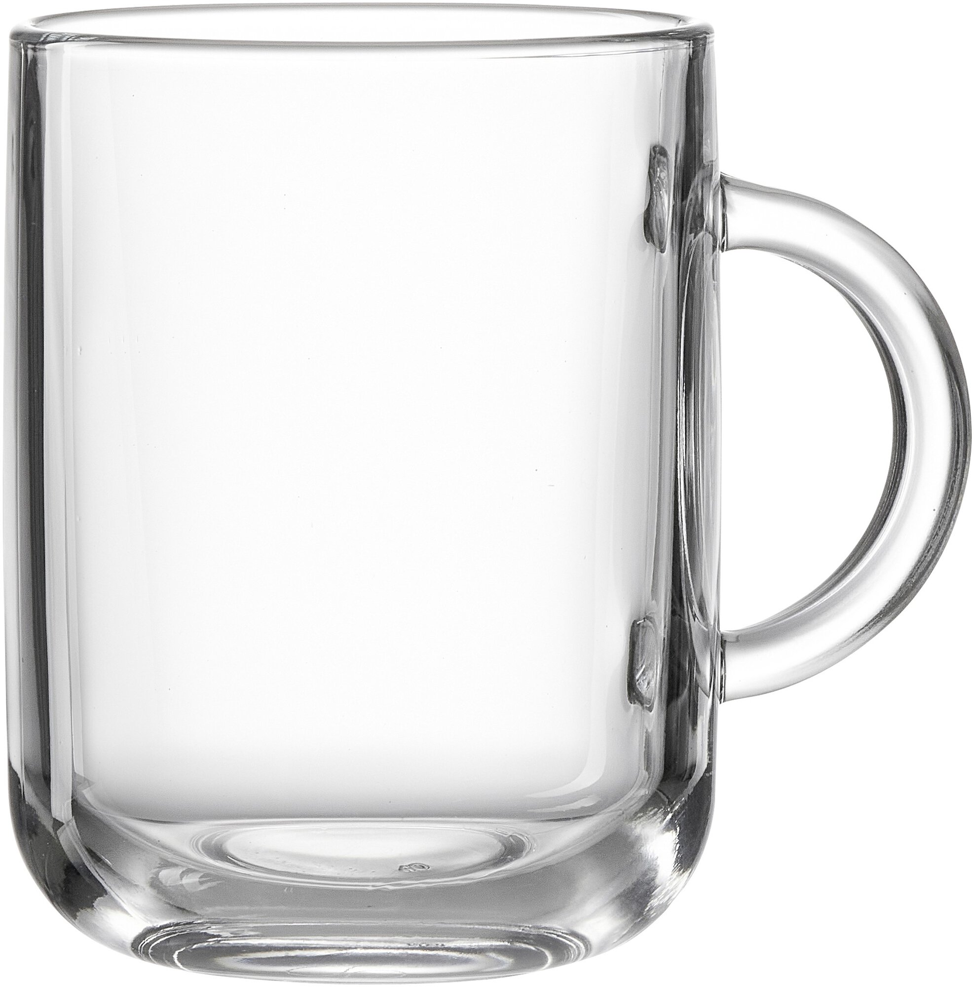 Henkelbecher Marko  330 ml - Glas, spülmaschinenfest, zylindrisch, klar