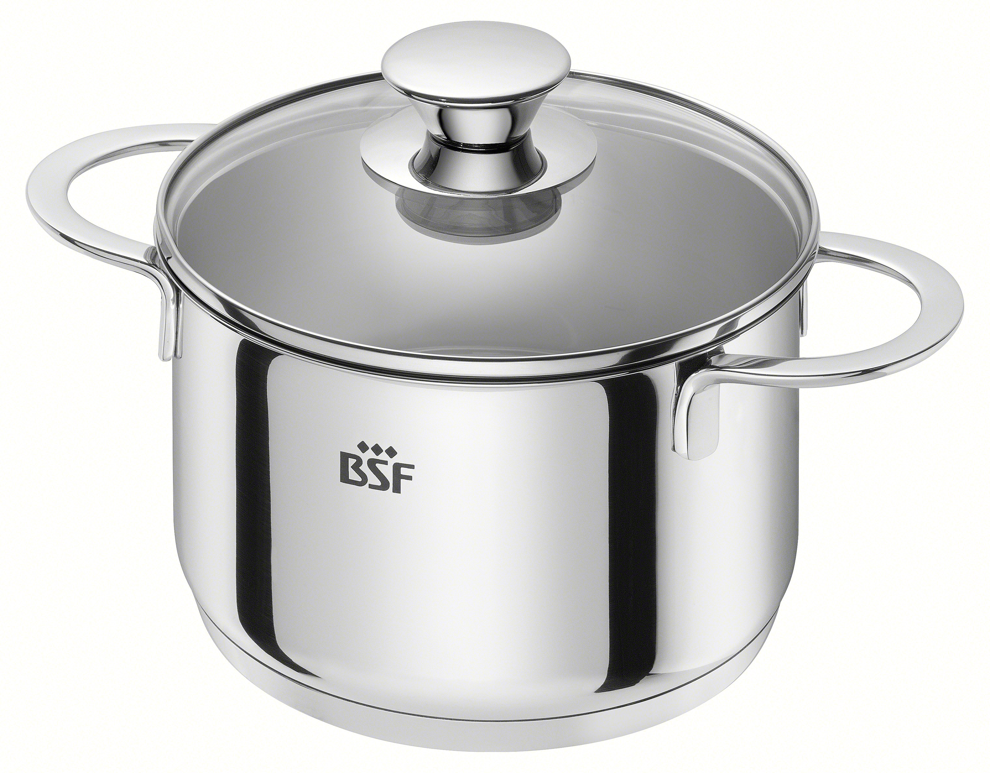 Kochtopf, 16cm, 2,0l, 18/10 Edelstahl - BSF Bordeaux