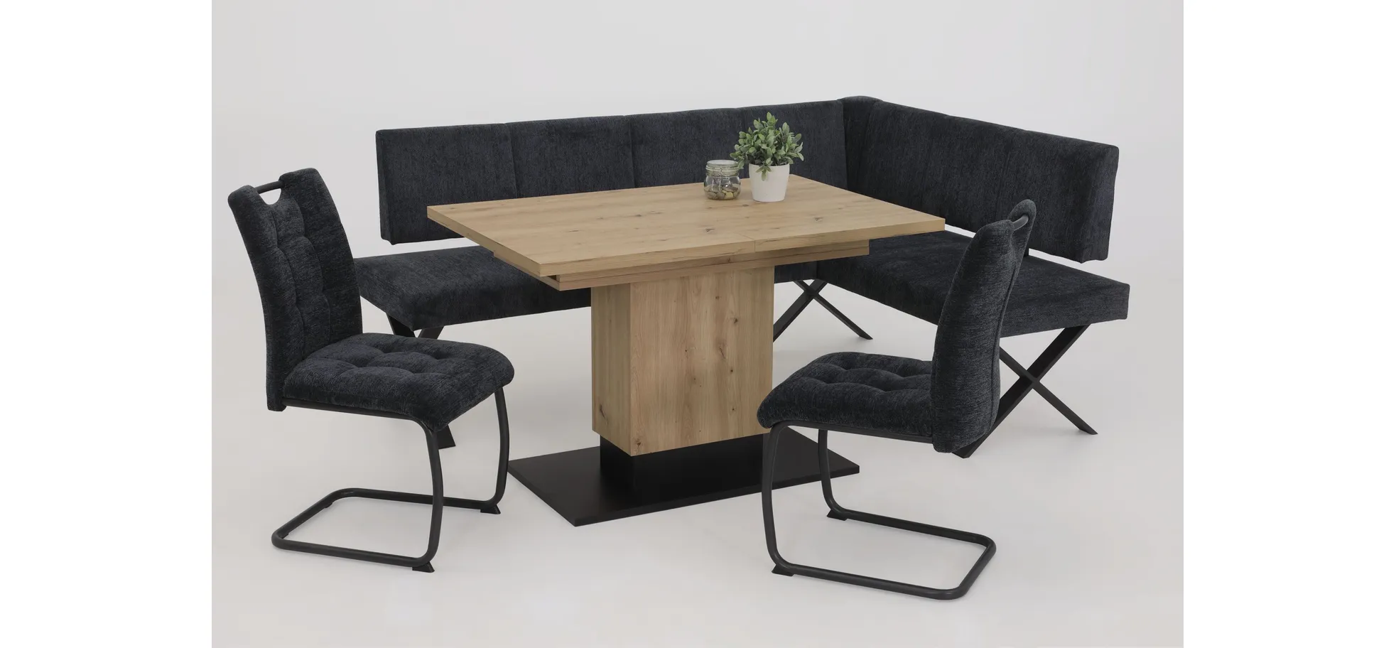 Schwingstuhl, Teddyoptik anthrazit - MyTrend362